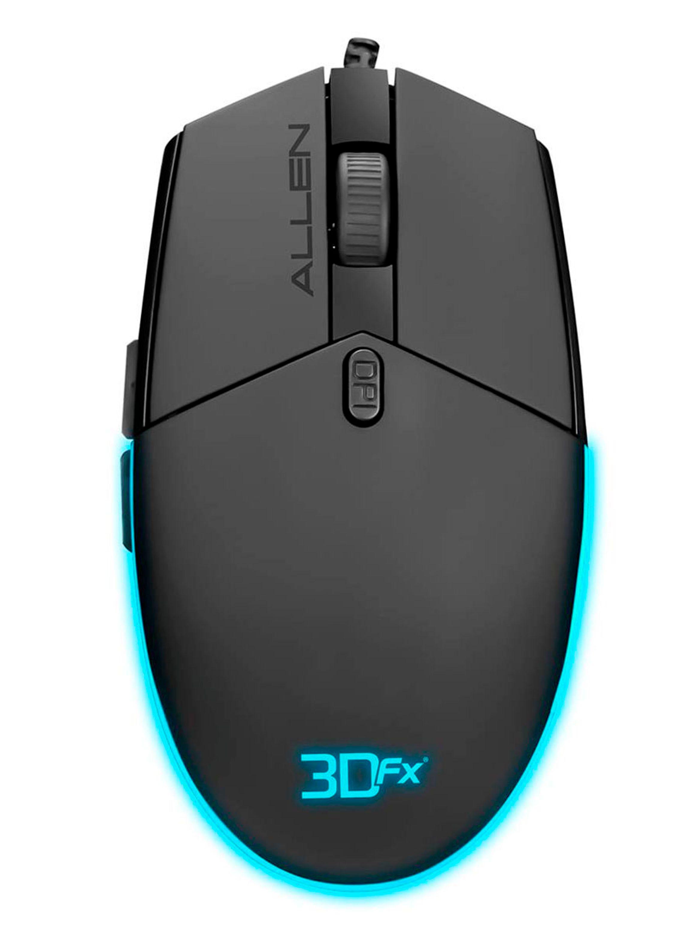 Mouse Gamer 3DFX Allen 3200 DPI 09084 Negro-0