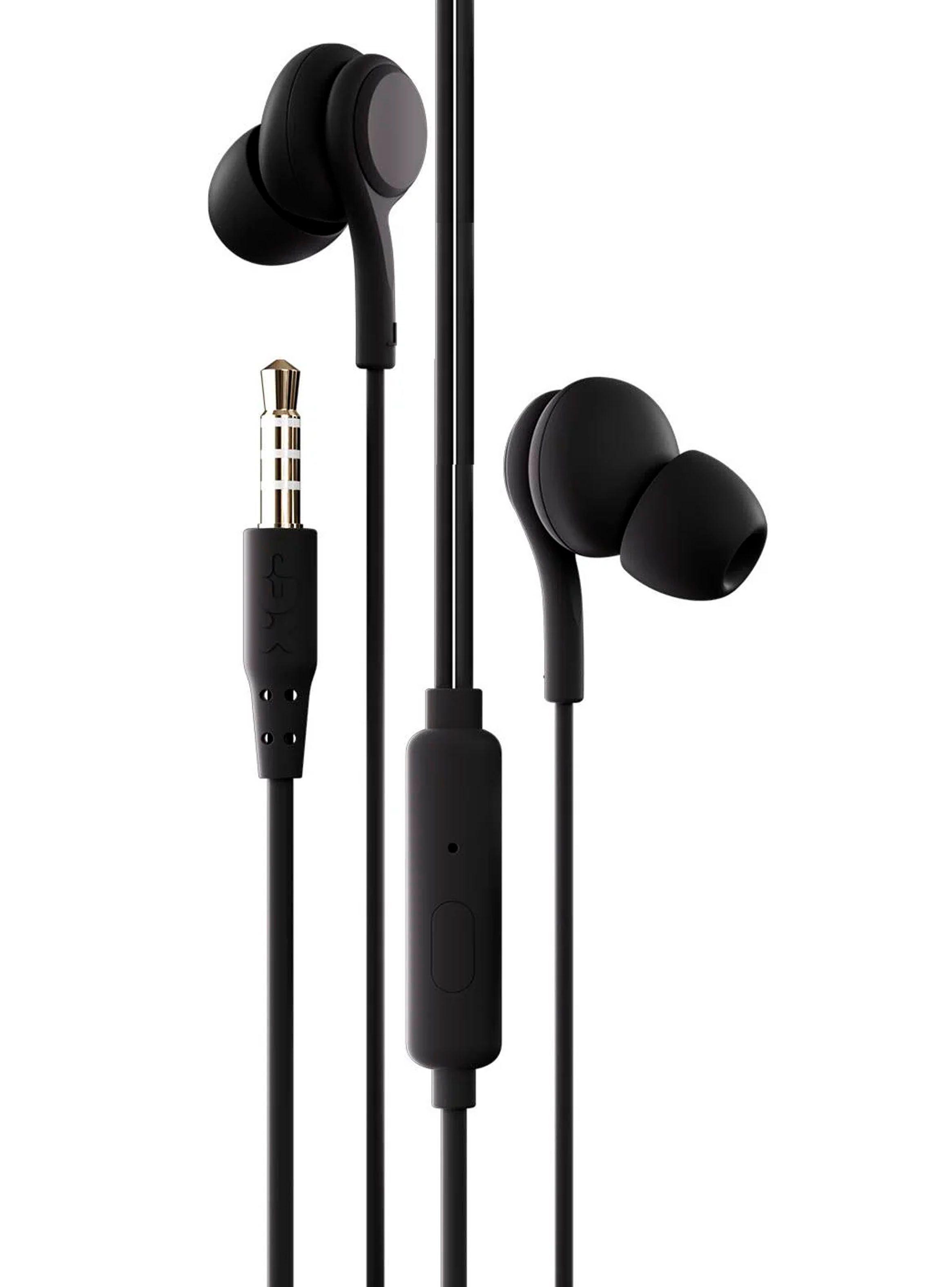 Audifono Manos Libres Aux 3.5 Con Goma Control Volumen Negro-1