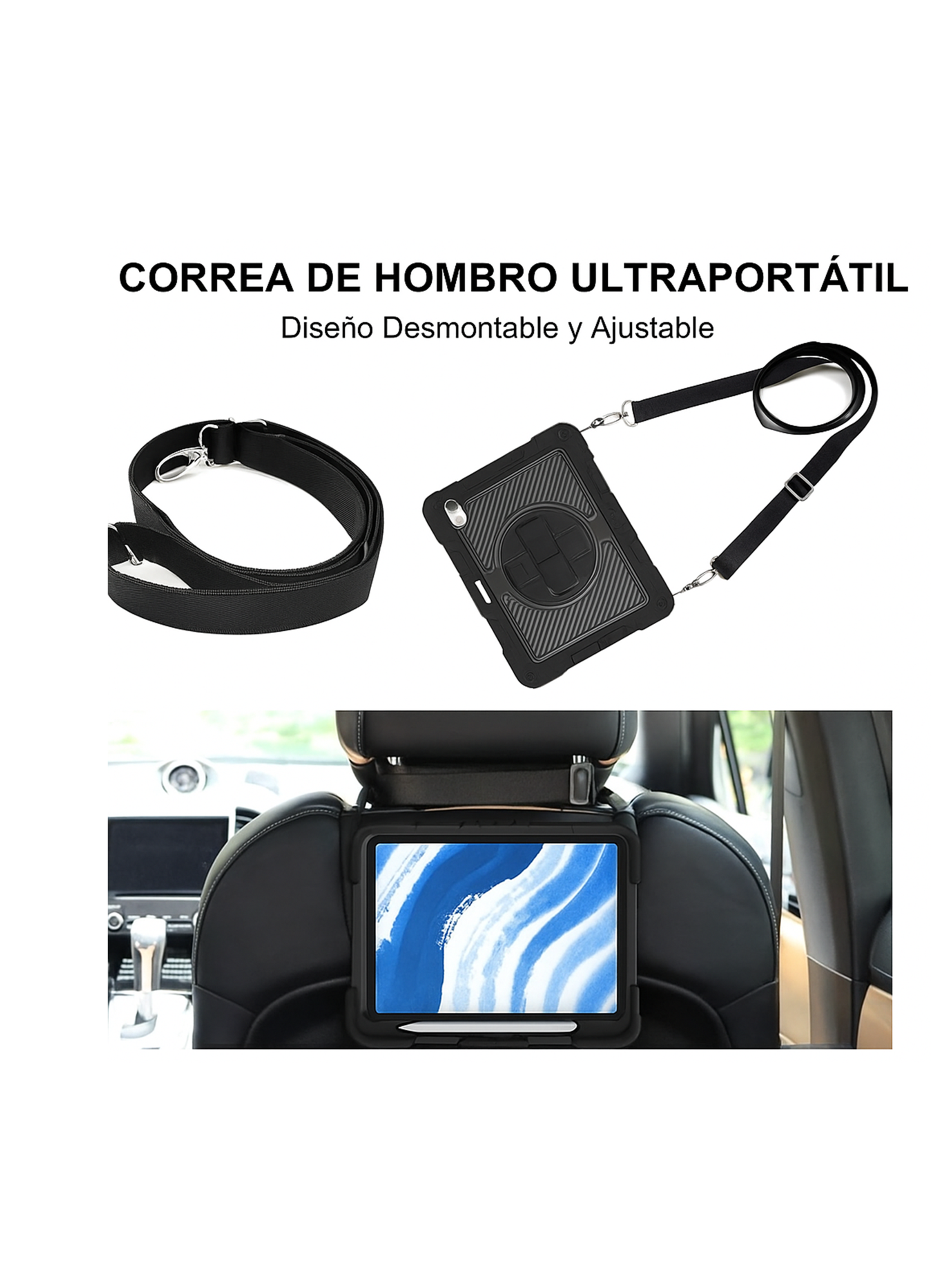 Funda Armadura 360 Lamina Clear Para iPad 11th G A16 2025-5