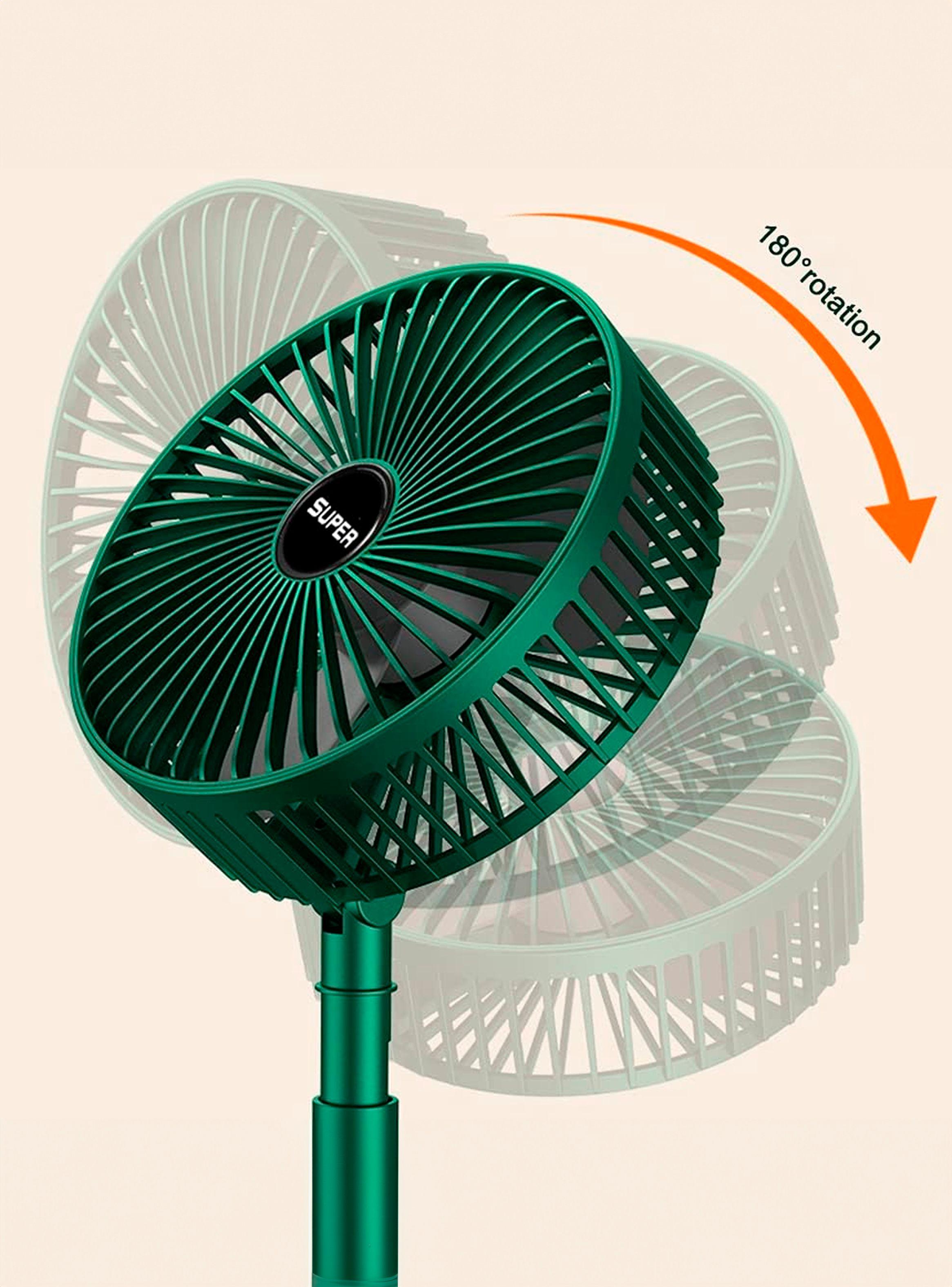 Mini Ventilador Portatil Con Cable USB Tecnolab TL667 Verde-2