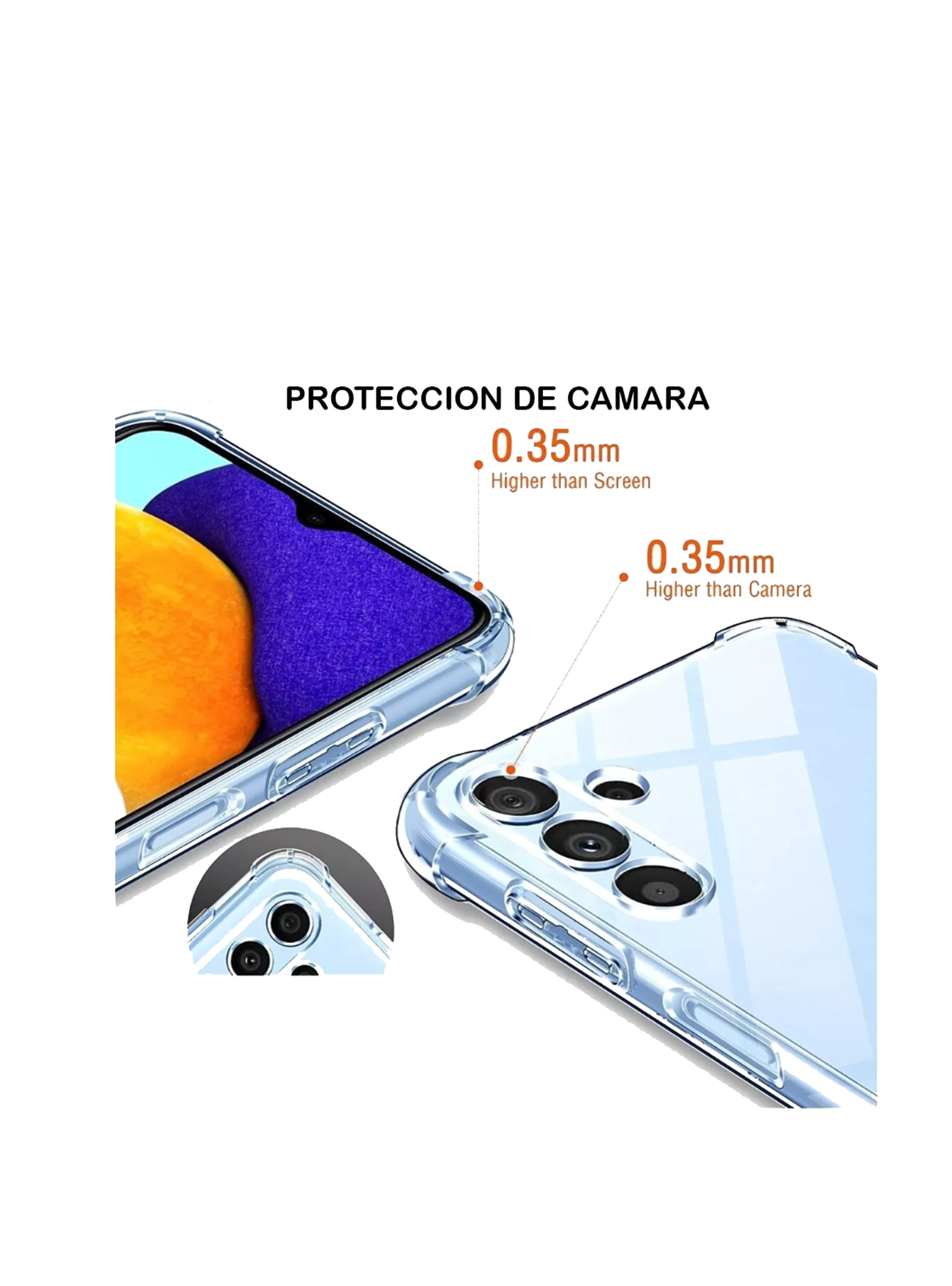 Carcasa Antigolpes Transparente Para Samsung A17 Reforzado-2