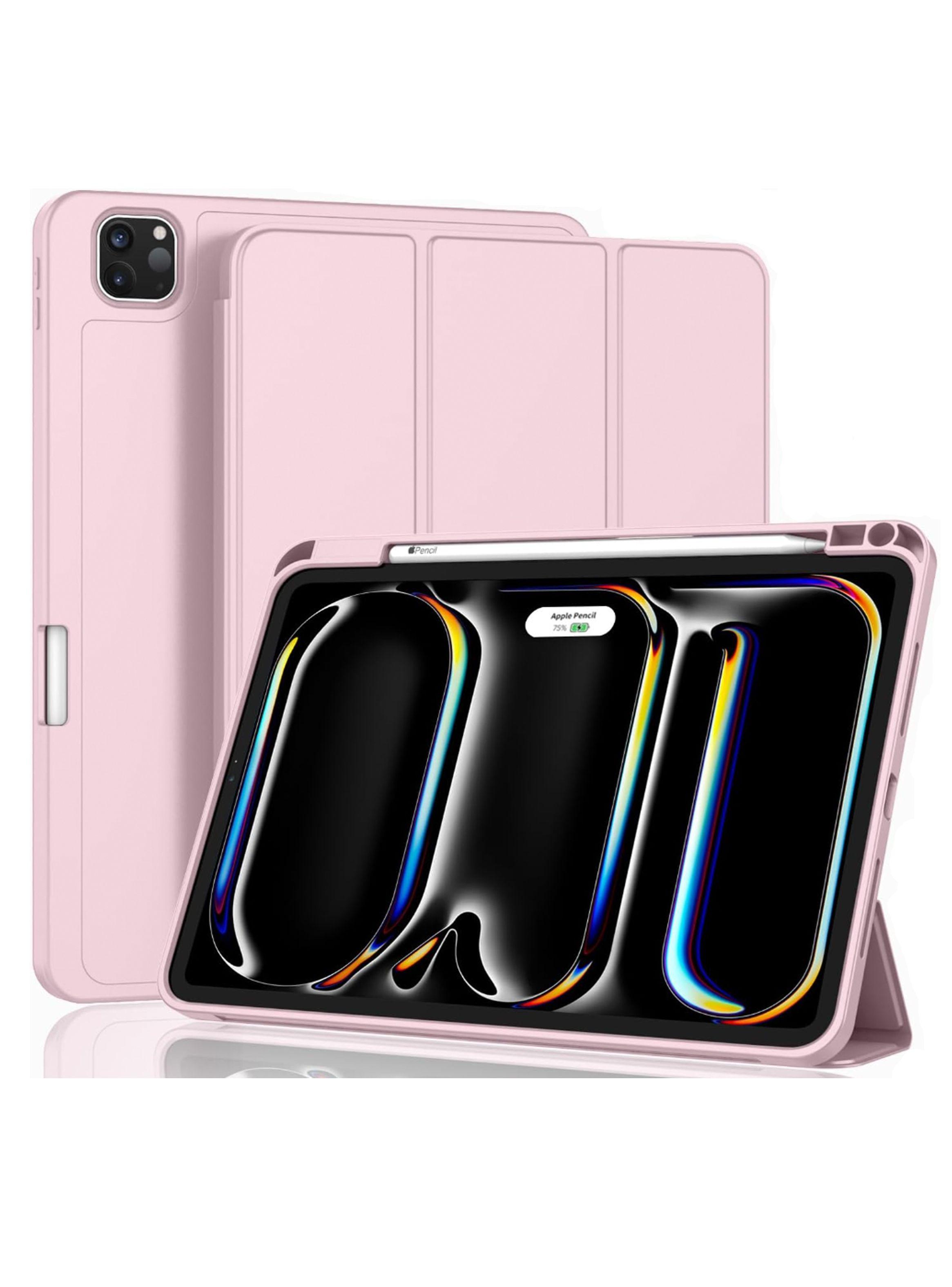 Funda Lamina Smart Cover Para iPad Pro 13 M4 2024 Rosada-3