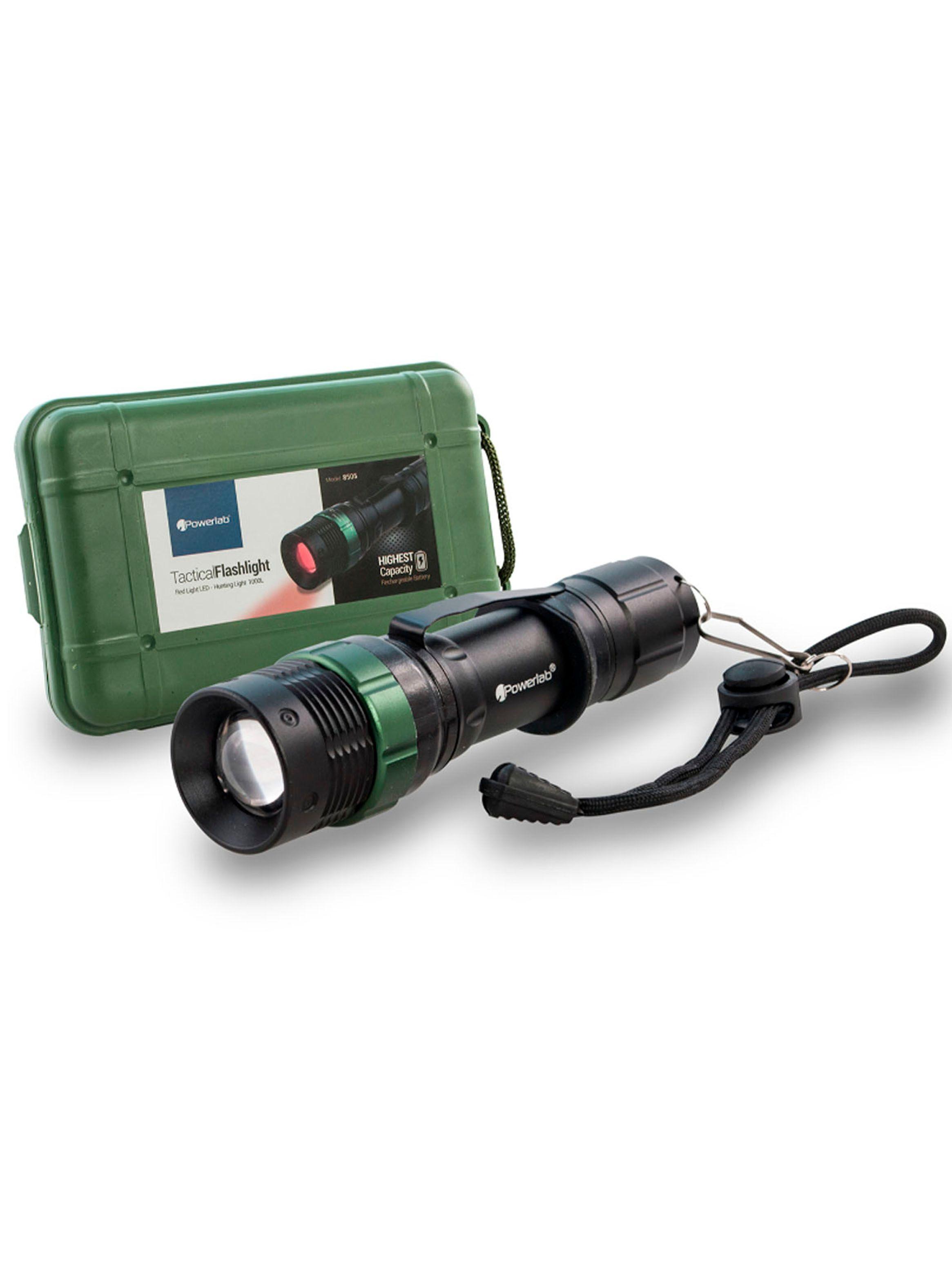 Linterna Powerlab Led Tactica Zoom 1000 Lm Luz Roja 8505-0