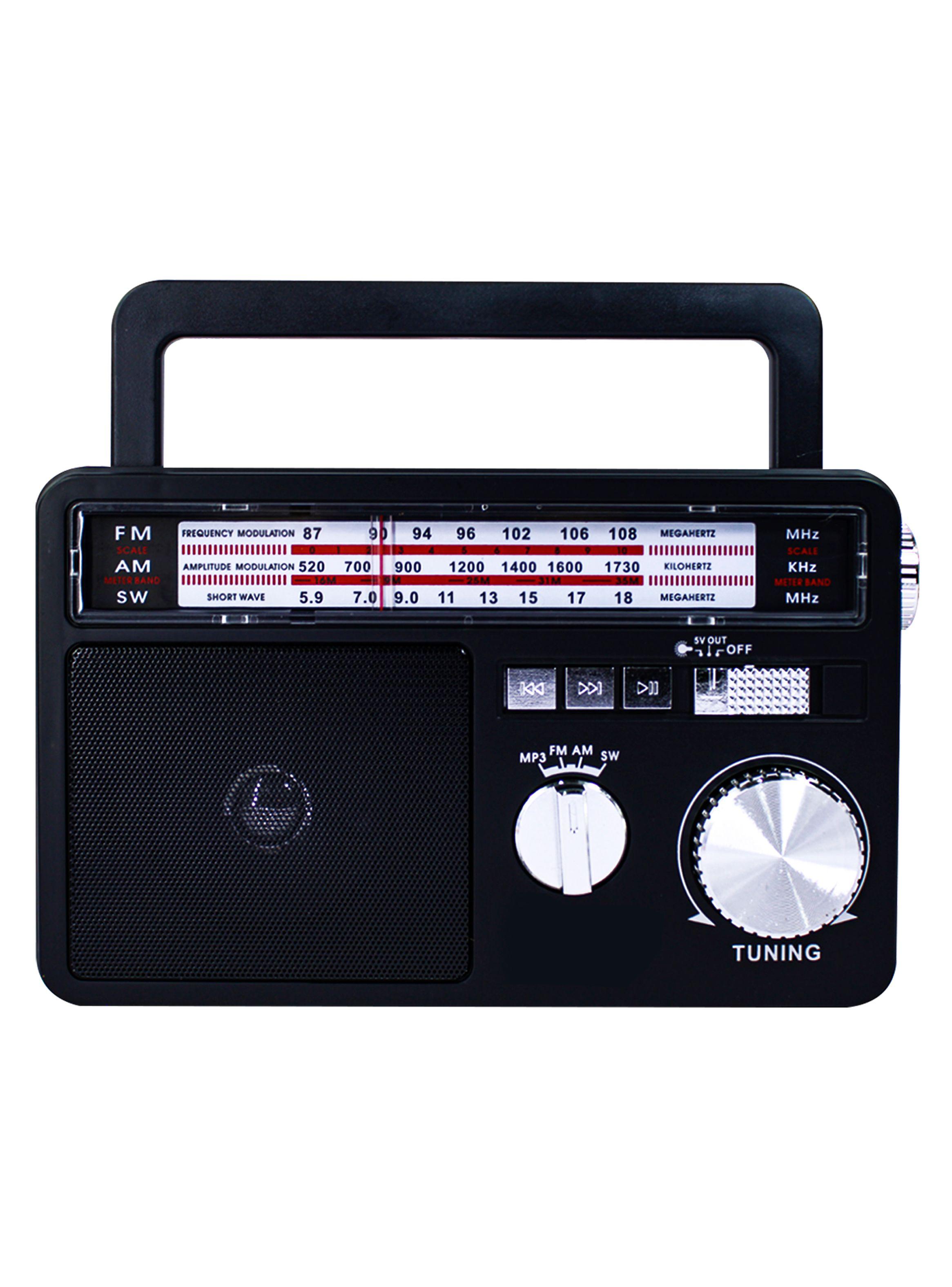 Radio Portatil Bluetooth Linterna Carga Solar Tecnolab TL637-0