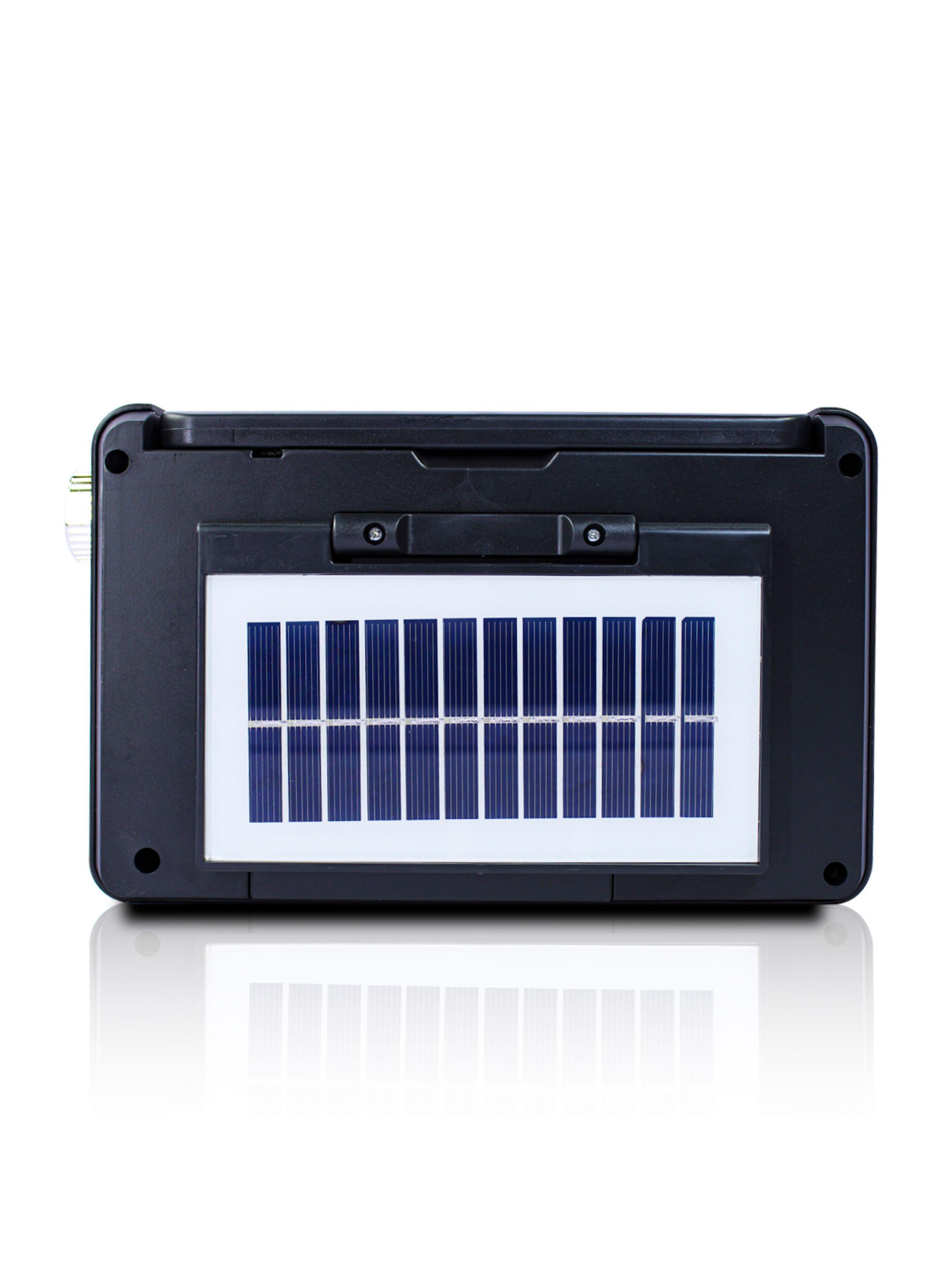 Radio Portatil Bluetooth Linterna Carga Solar Tecnolab TL637-3