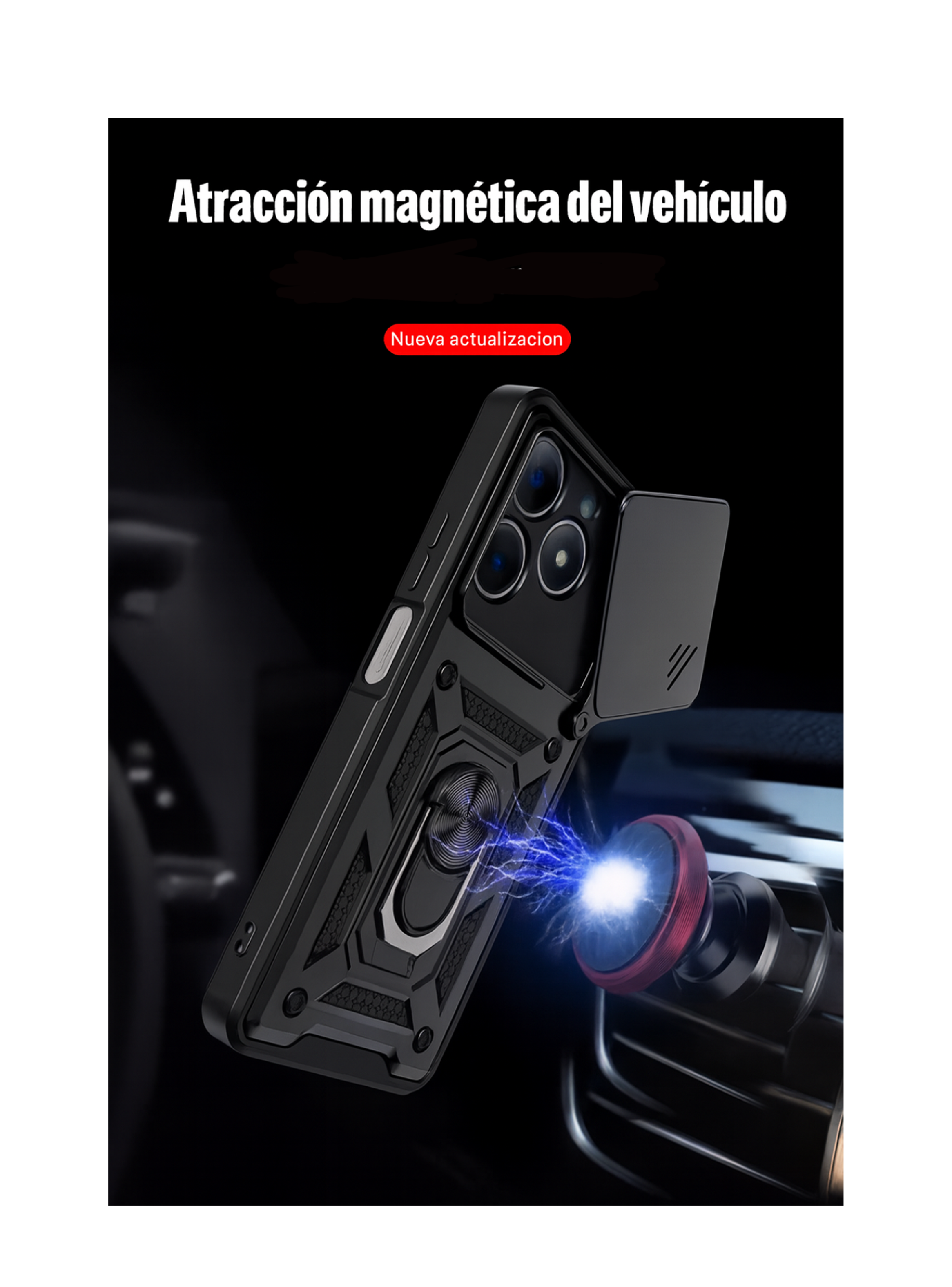 Carcasa Con Anillo Y Ventana Camara Para IPhone 17-3
