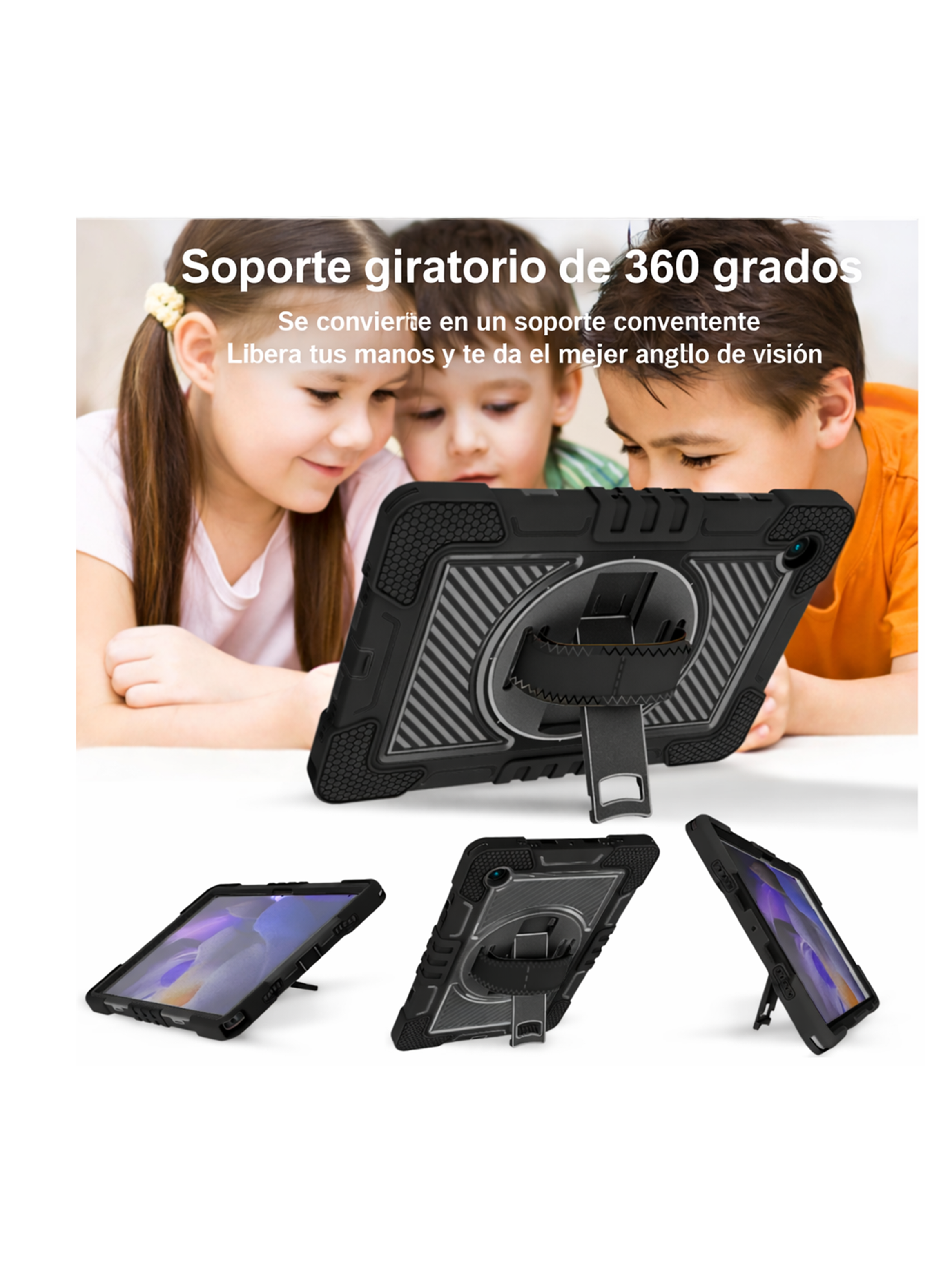 Funda Armadura 360 Lamina Matte Para Tablet Samsung A9 Plus-2