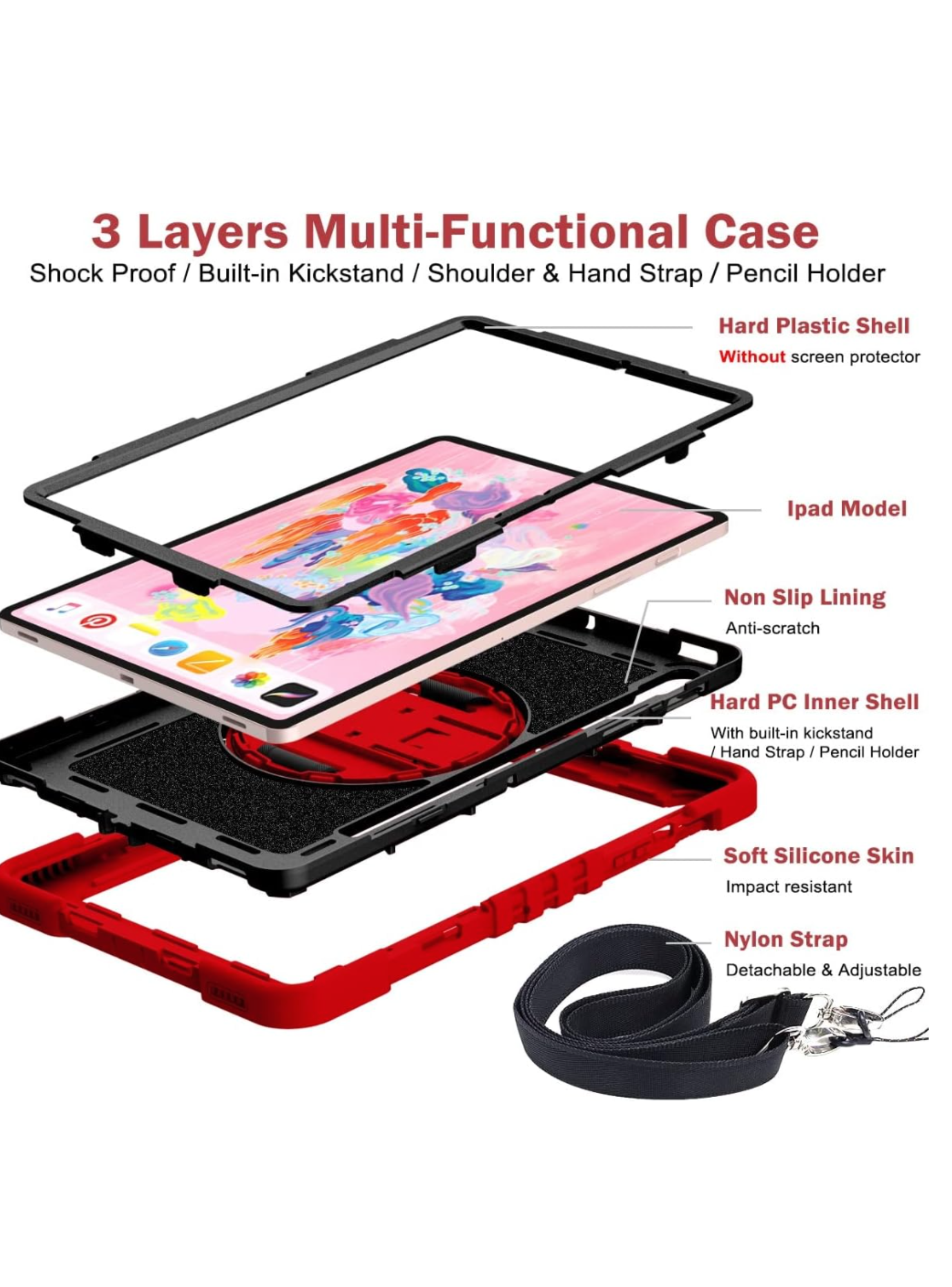 Funda Armadura 360 Lamina Vidrio Para Samsung Tab S9 Fe-4