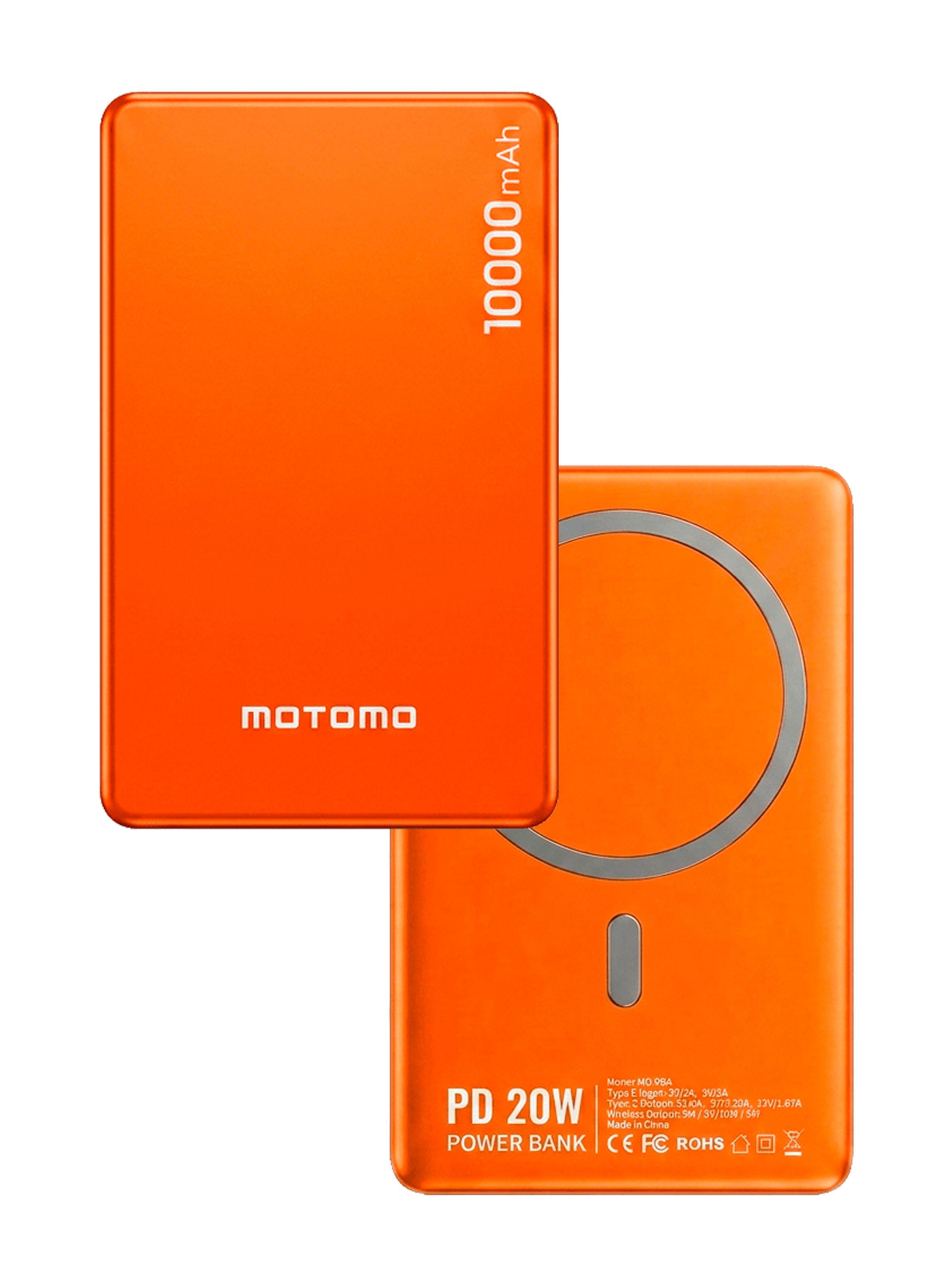 PowerBank Magnetica Compatible En iPhone De 10000Mah Naranjo-0