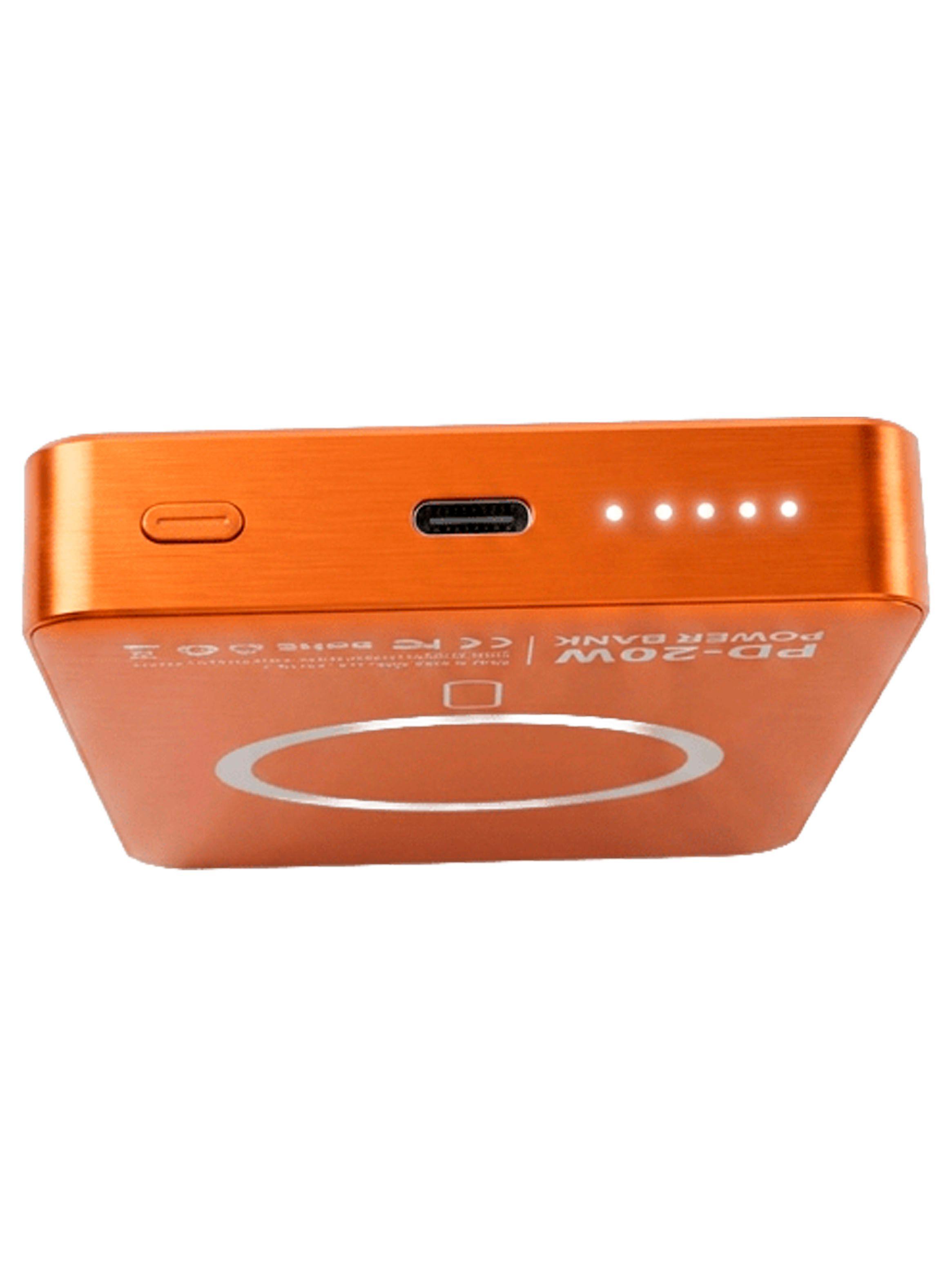 PowerBank Magnetica Compatible En iPhone De 10000Mah Naranjo-2