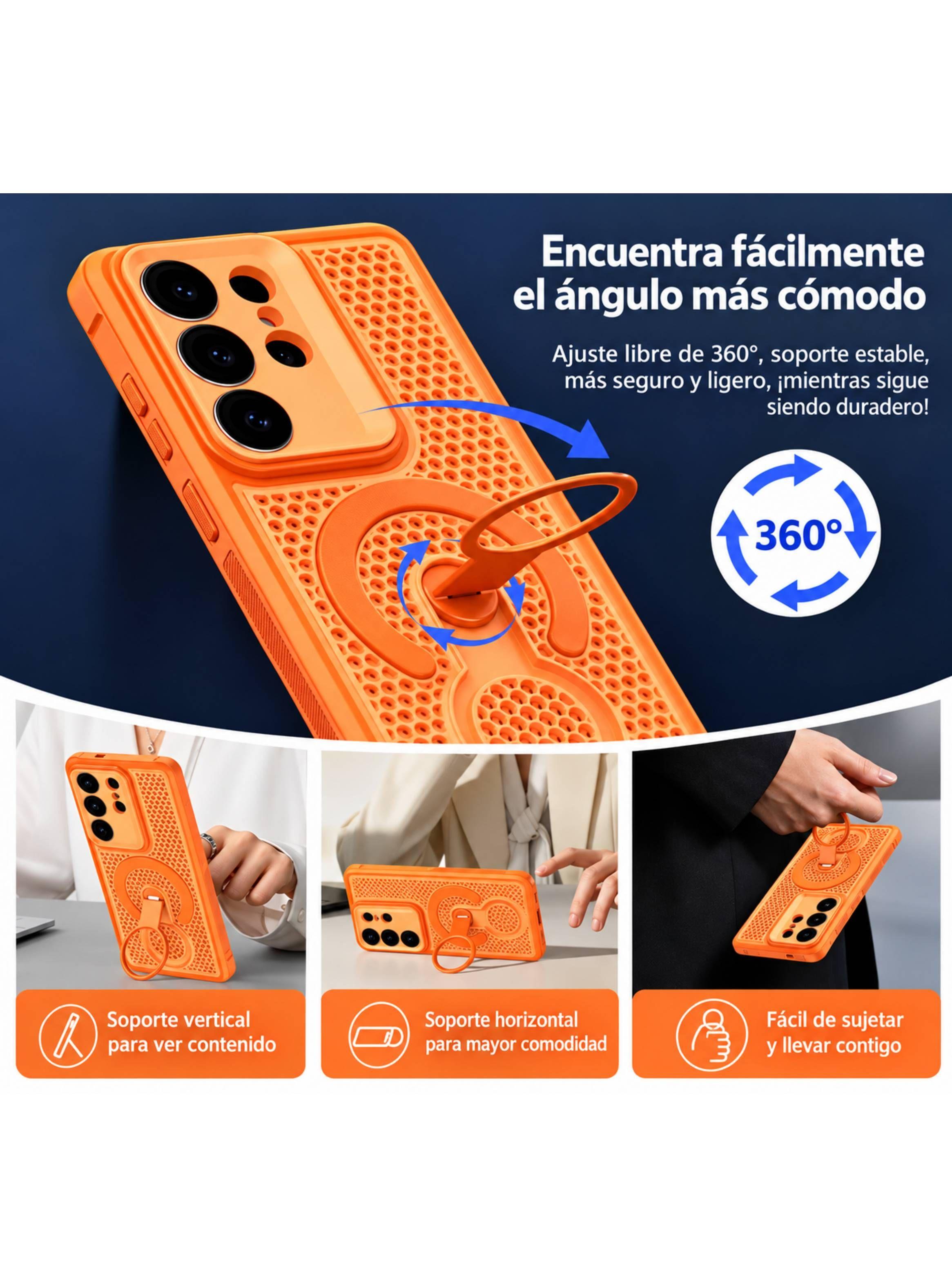 Carcasa Compatible Con Samsung A56 Synde Anillo-3