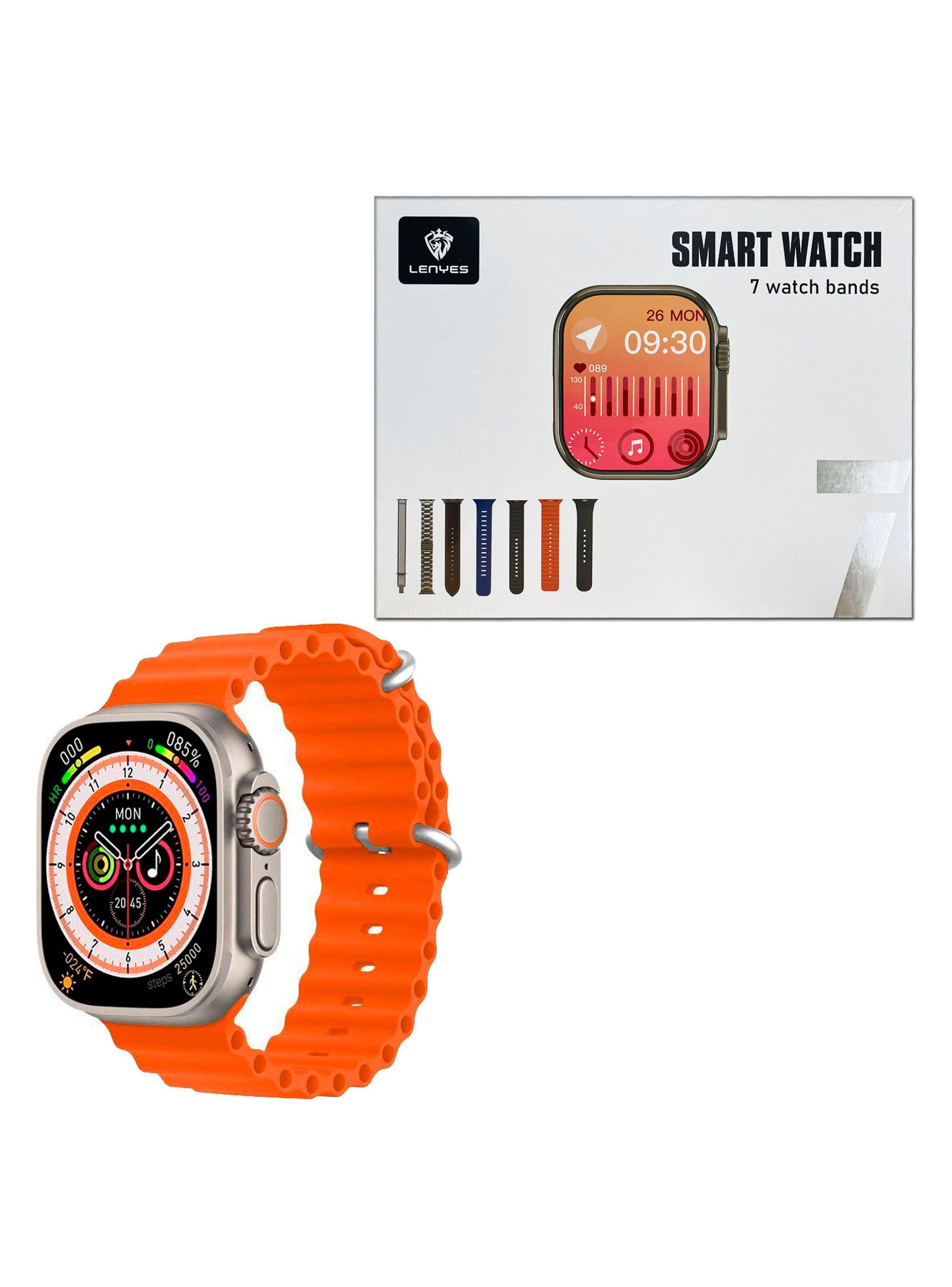 Smart Watch Reloj Inteligente Bt Deportivo 7en1 49mm Orange-0