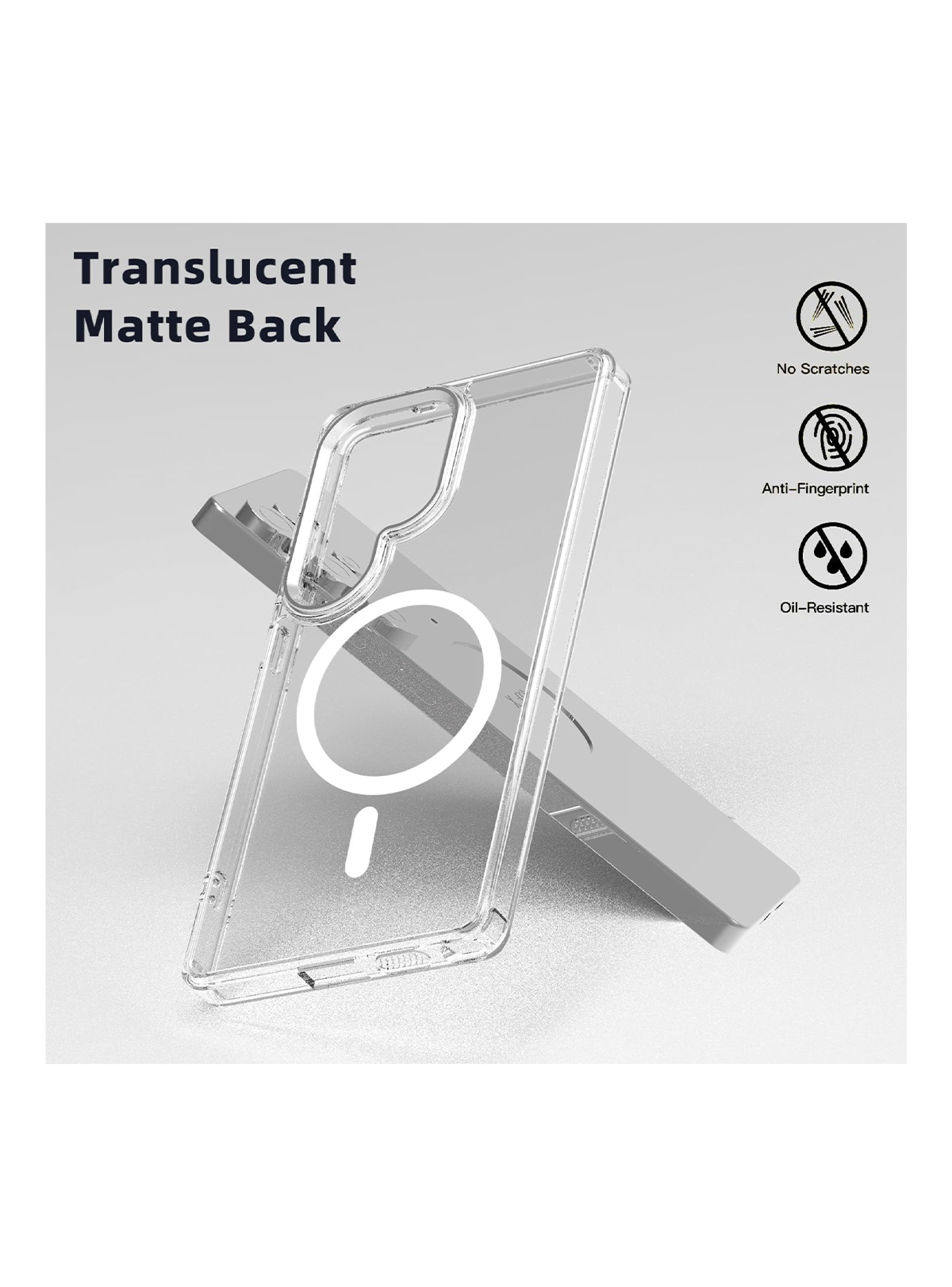 Carcasa Funda Transparente Para Samsung S25 Ultra Magsafe-2