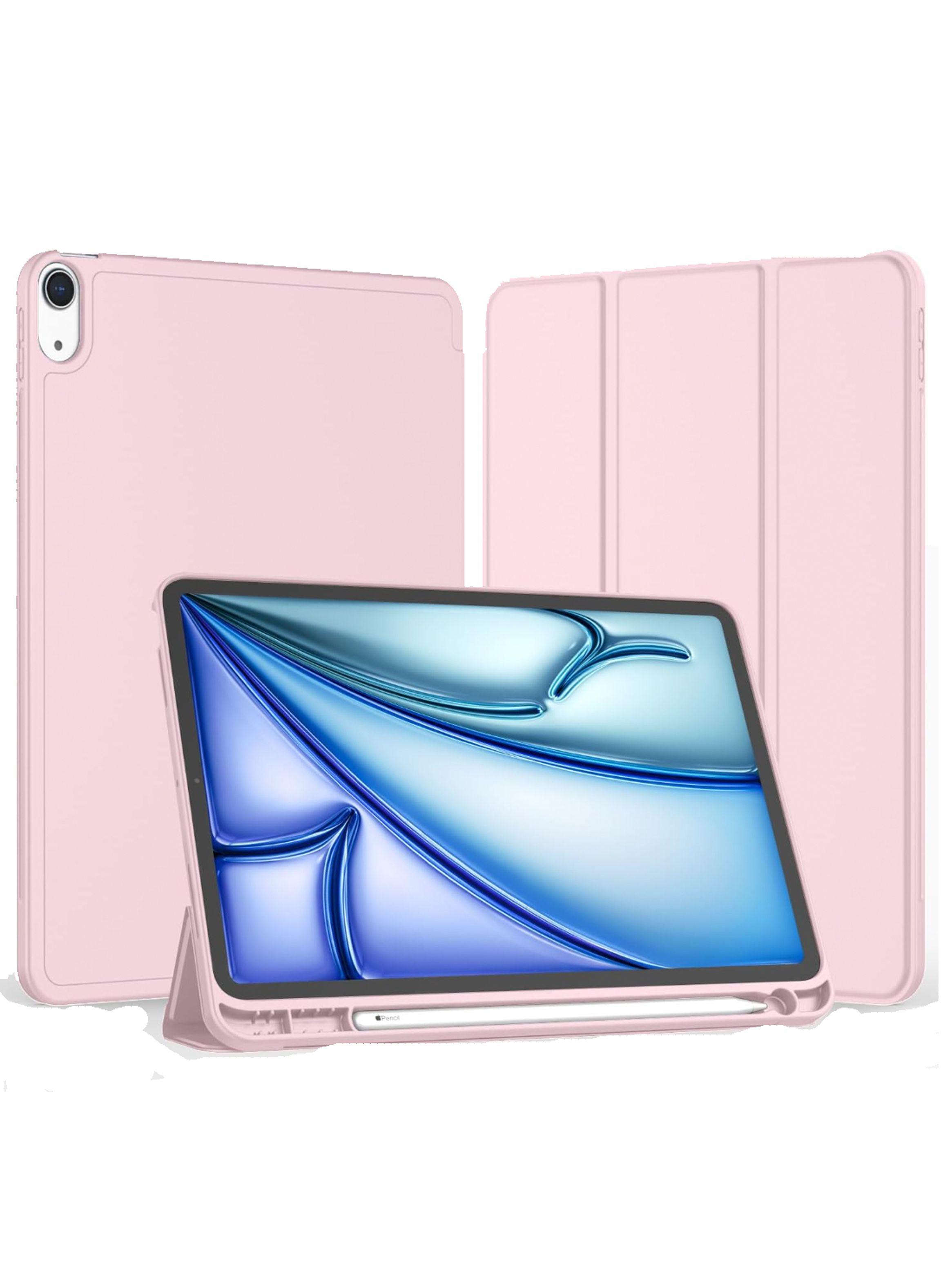 Carcasa Funda Smart Cover Para iPad Air 13 M2 2024 Rosado-2