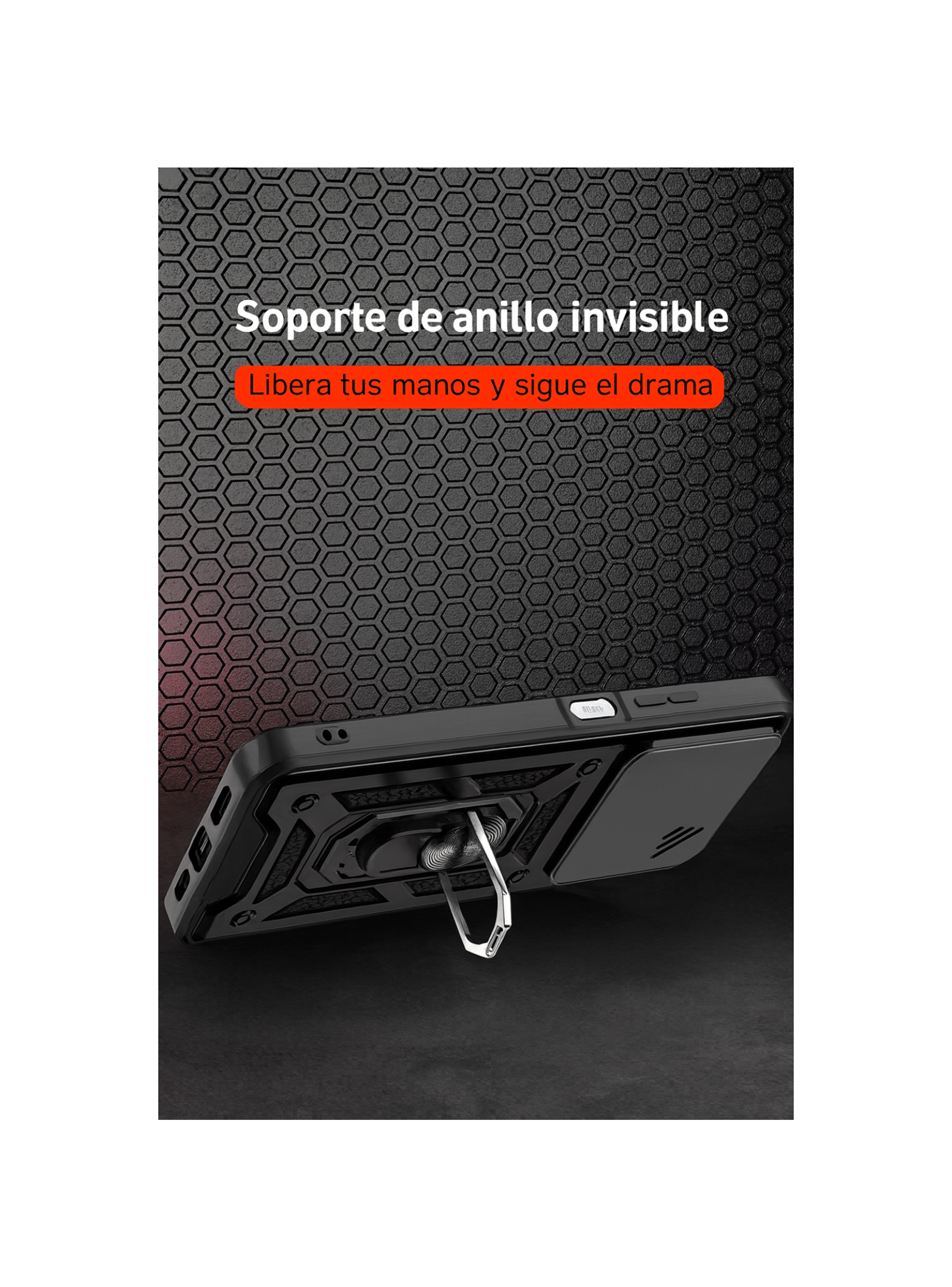 Carcasa Armadura Con Anillo Y Ventana Para IPhone 17 Pro Max-2