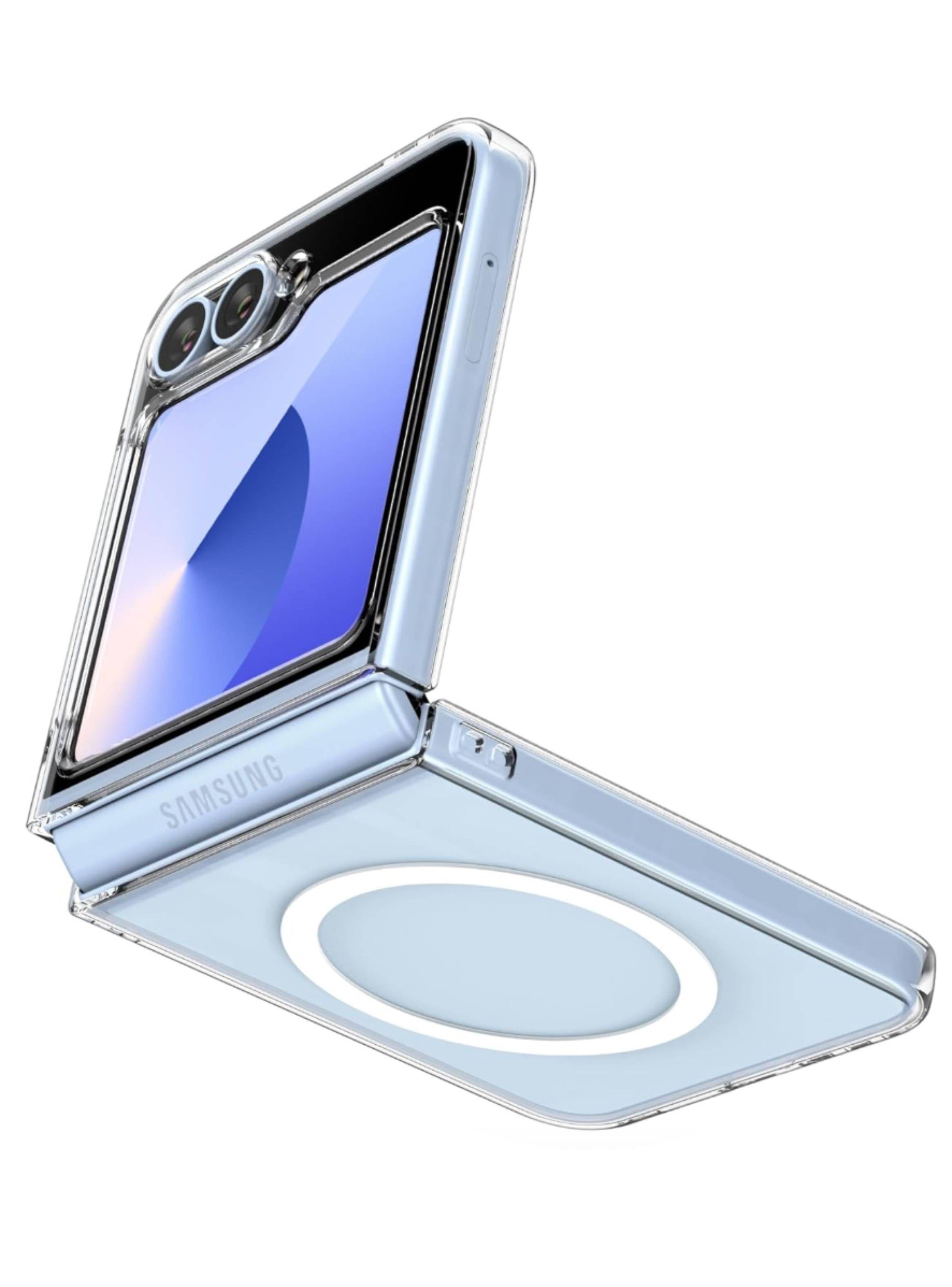Carcasa Transparente Para Samsung Z Flip 7 Magsafe-0