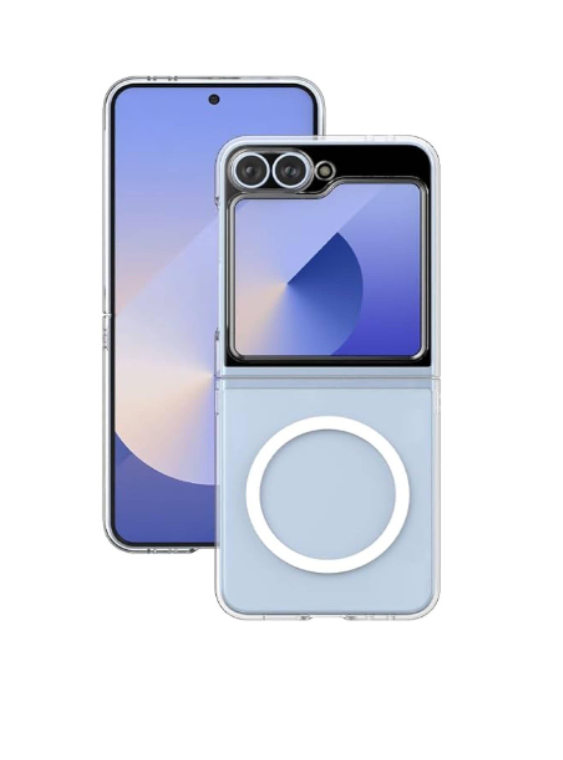 Carcasa Transparente Para Samsung Z Flip 7 Fe Magsafe-2