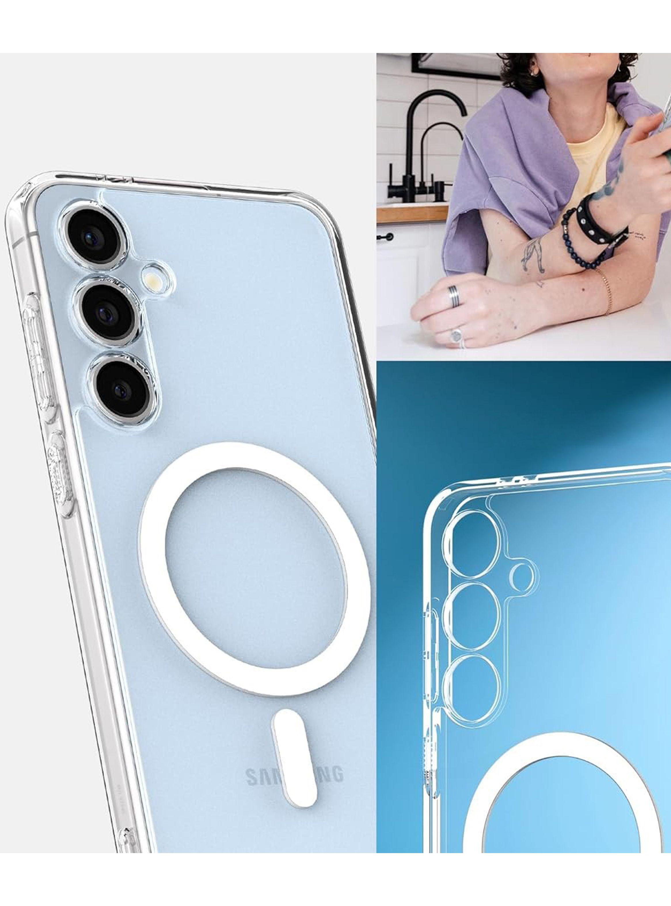 Carcasa Magsafe Transparente Antigolpe Para Samsung S24 Fe-3
