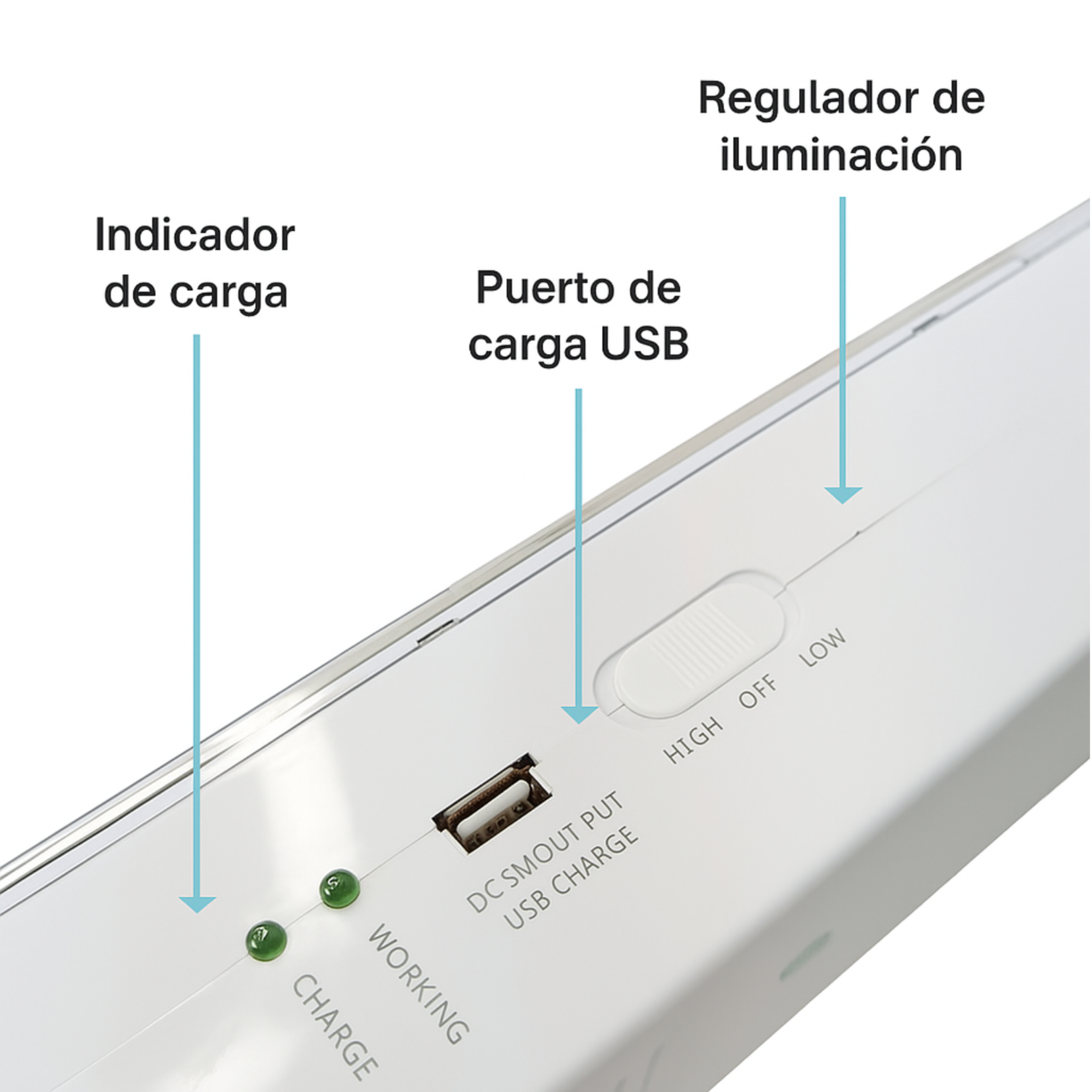 Lampara De Emergencia De 160 LED Recargable Alta Iluminación-5