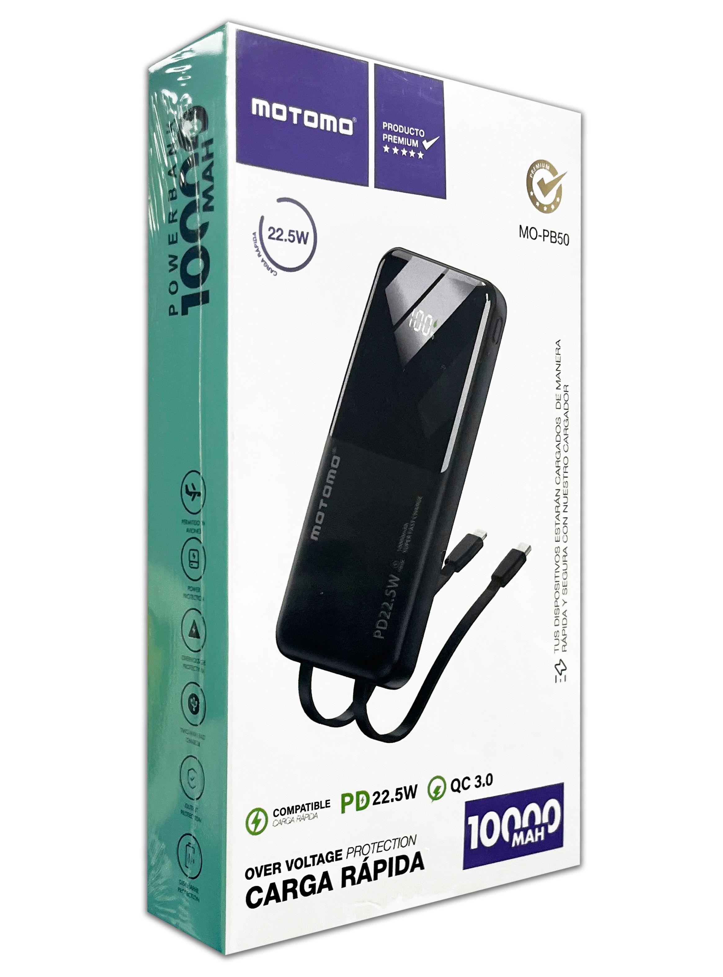 Bateria Externa Cargador Powerbank Motomo 10.000Mah MO-PB50-3