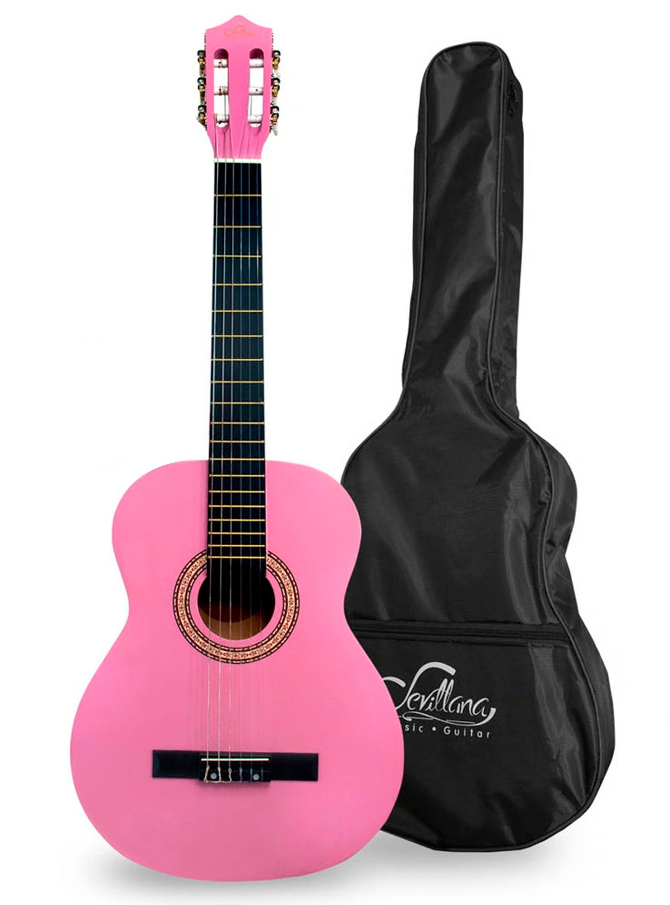 Guitarra Clasica Grande 39 Pulgad Madera Con Funda Sevillana-0