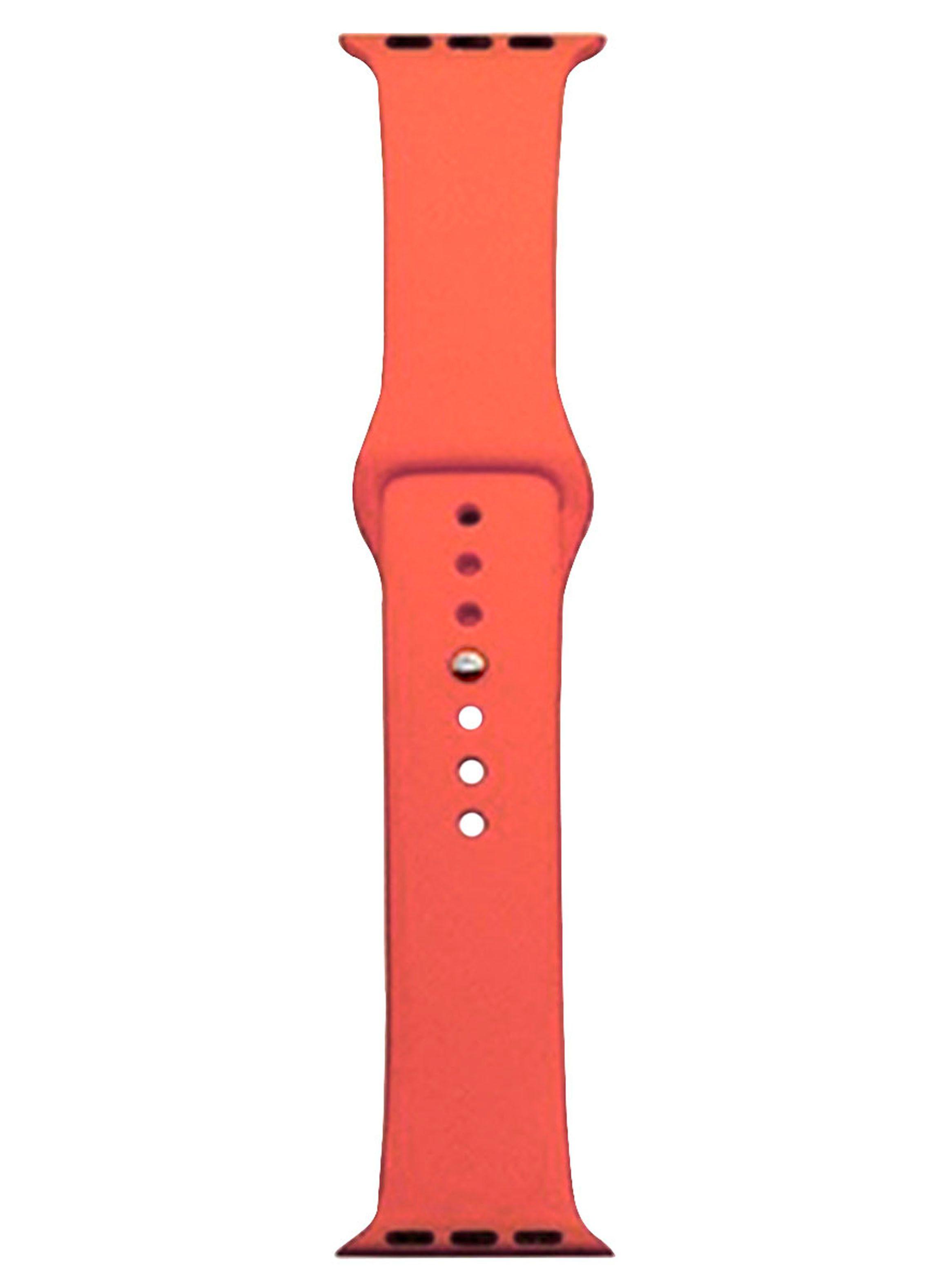 Correa Compatible Con Apple Watch 42mm 44mm 45mm Goma Coral-0