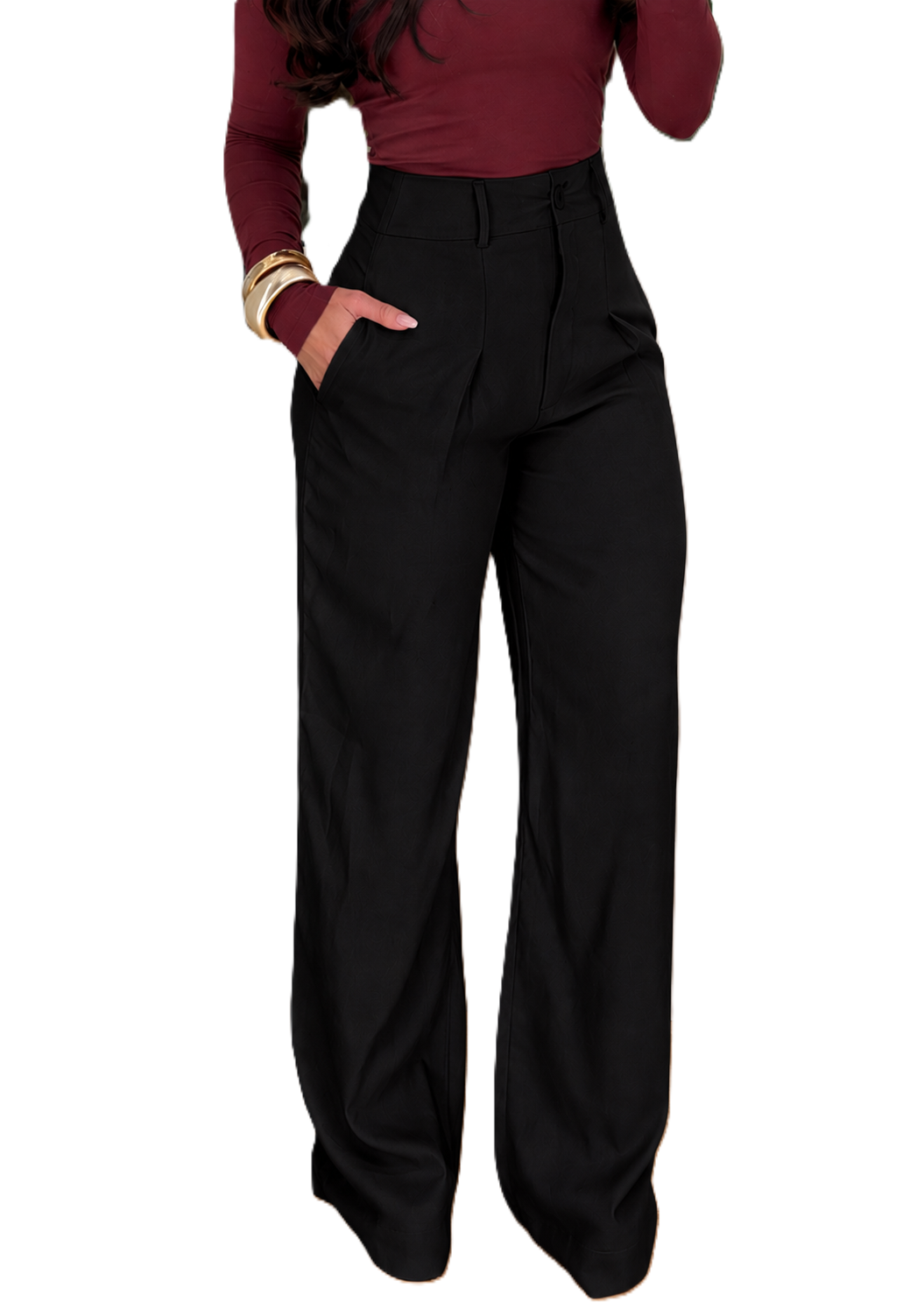 Pantalon Formal Mujer Pinzas Verona ACOCO-1