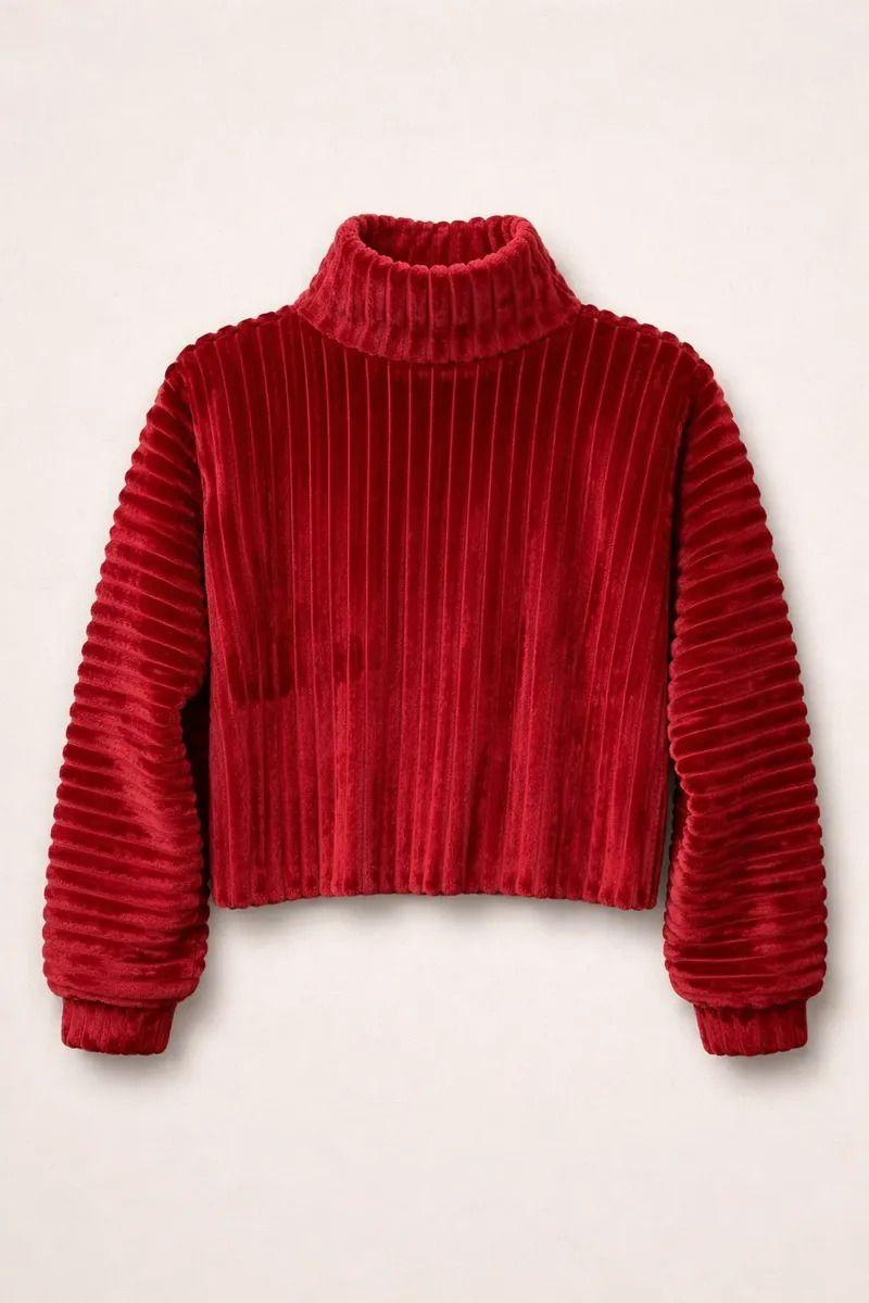 Sweater Mujer Cuello Alto-3