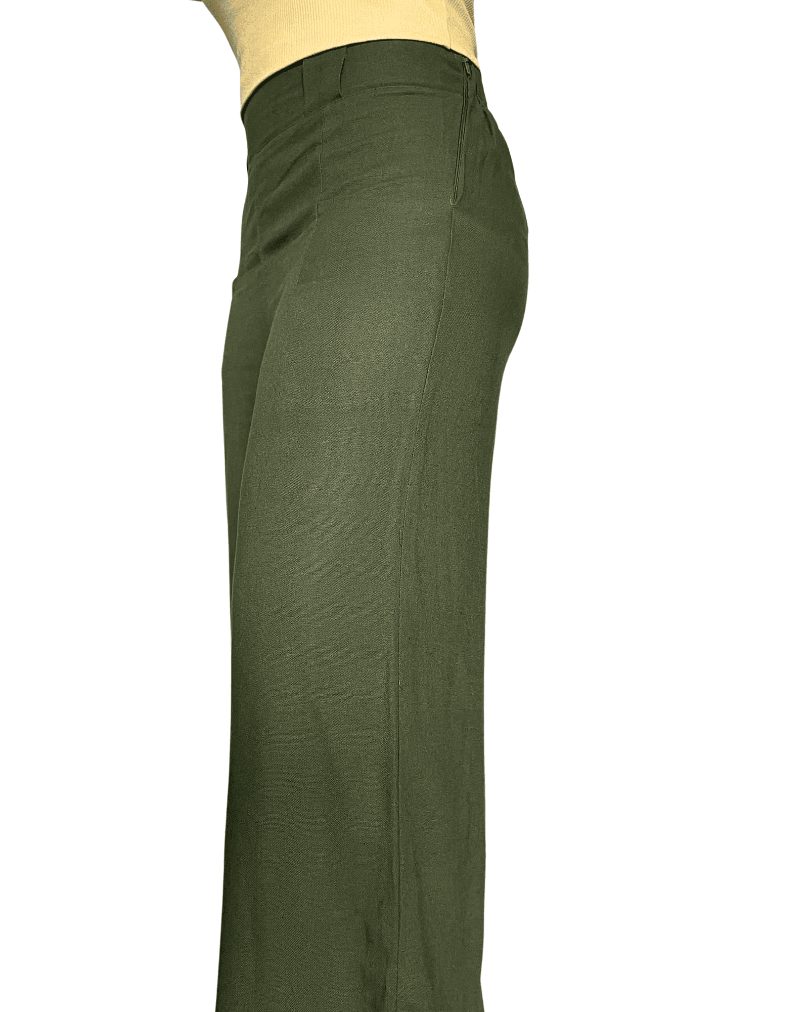 Pantalon Mujer Pretina Elasticada Verde ACOCO-0