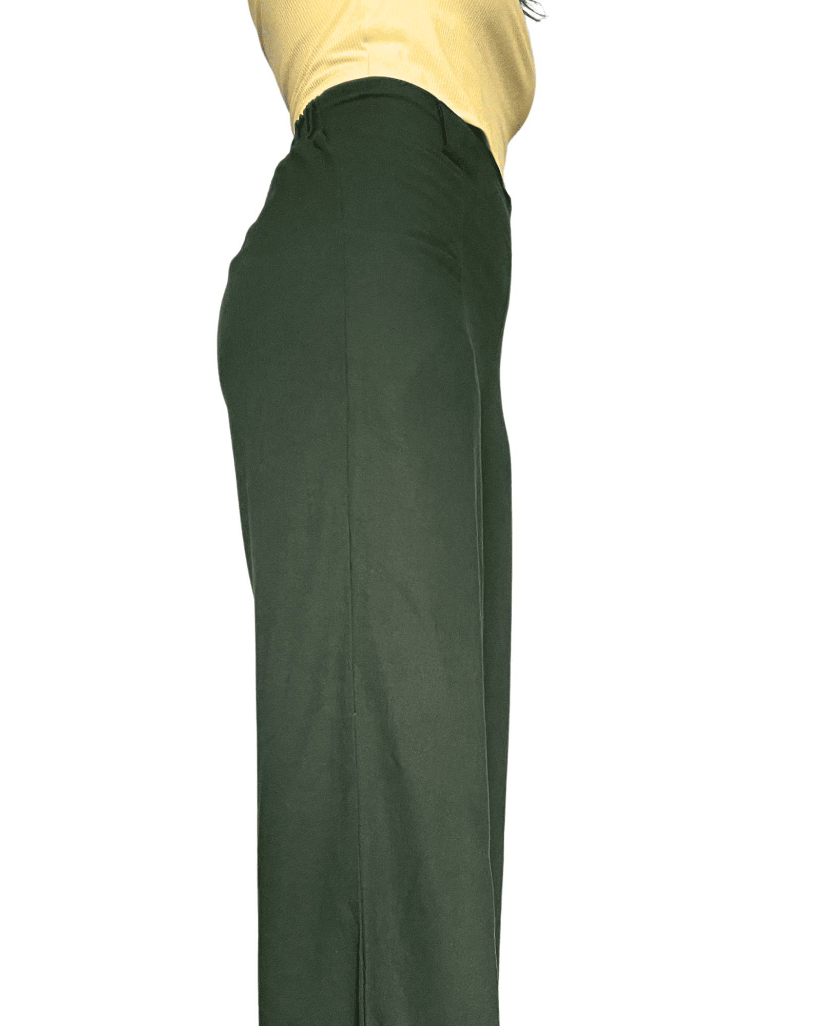 Pantalon Mujer Pretina Elasticada Verde ACOCO-0