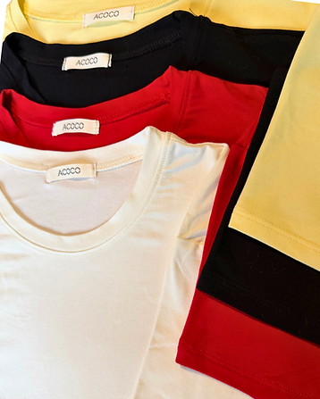 Polera Iris Mujer Cuello Redondo Acoco Algodon-2