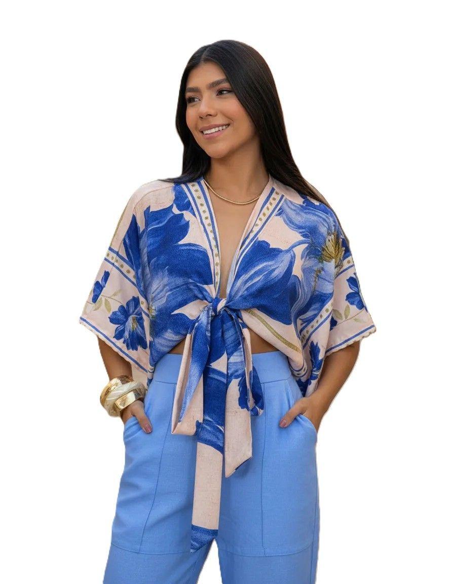 Blusa Liz Mujer Escote V Oversized Magnolia Acoco-2