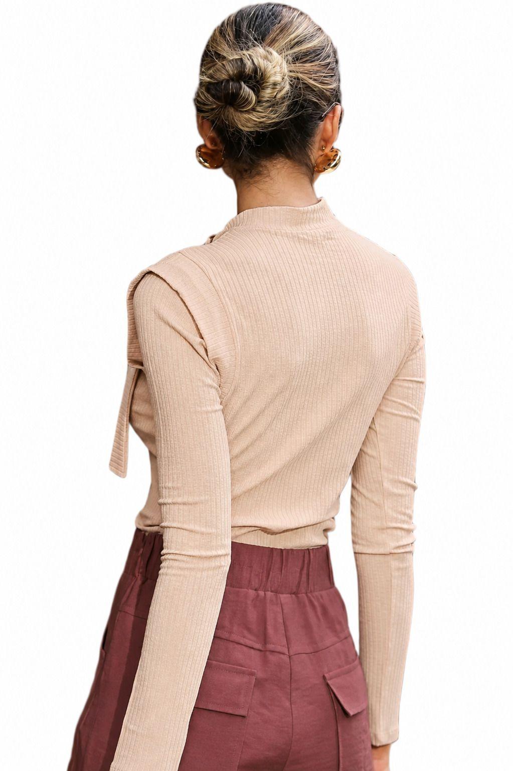 Top Mujer Lazo Manga Larga-2