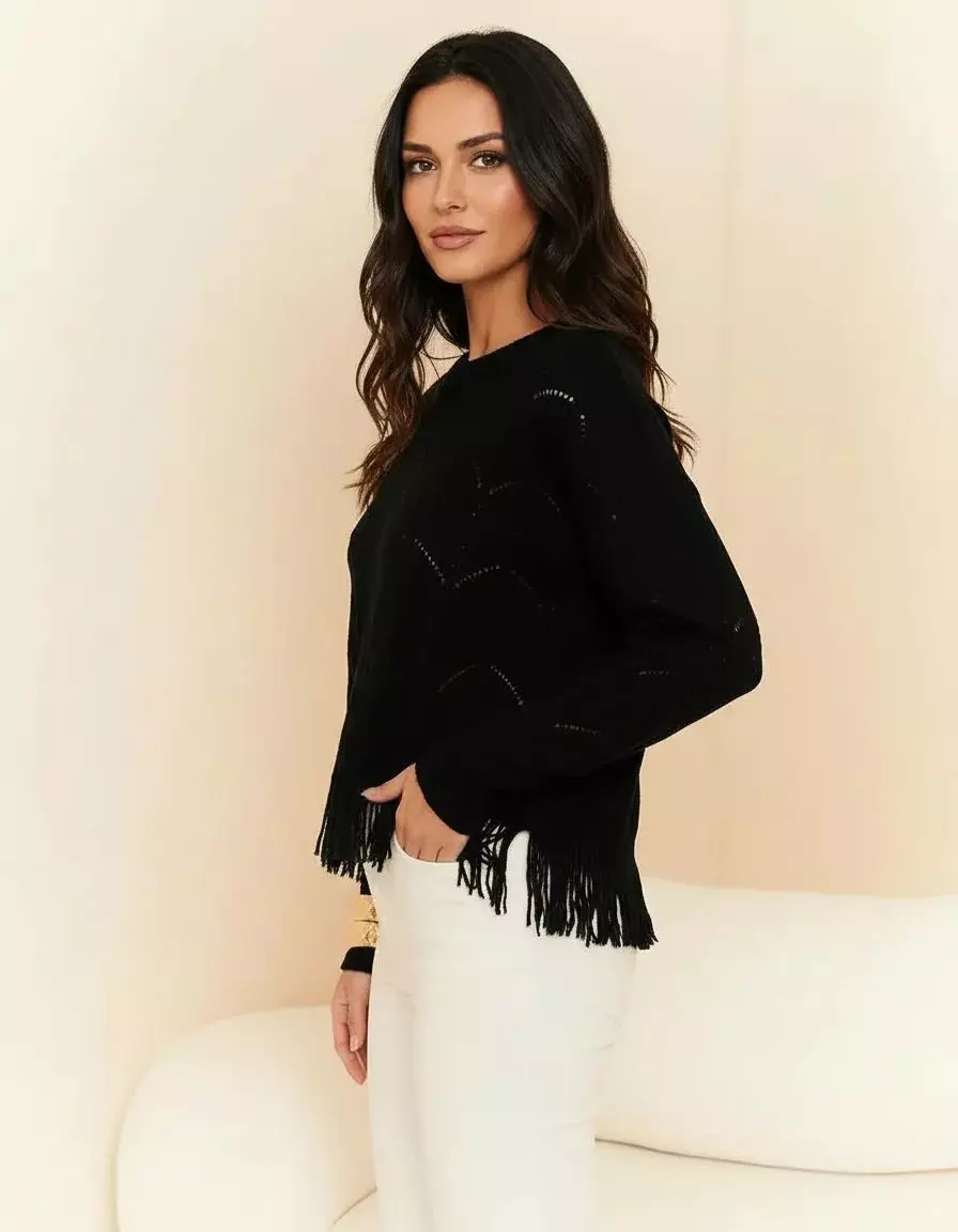 Sweater Mujer Flecos-2