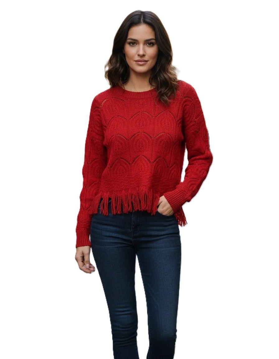 Sweater Mujer Flecos-0
