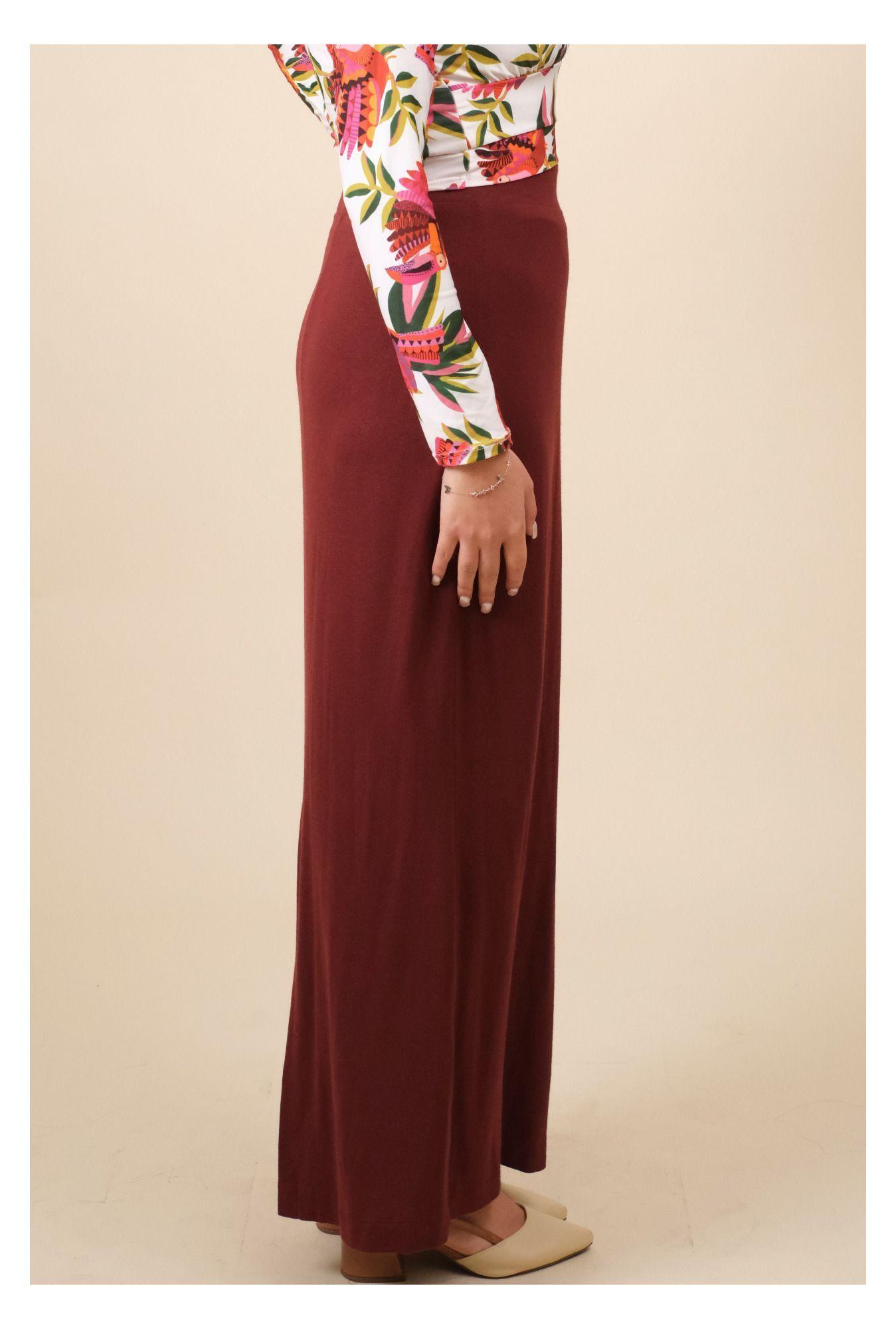 Falda Mujer Vino Maxi Crilla ACOCO-2
