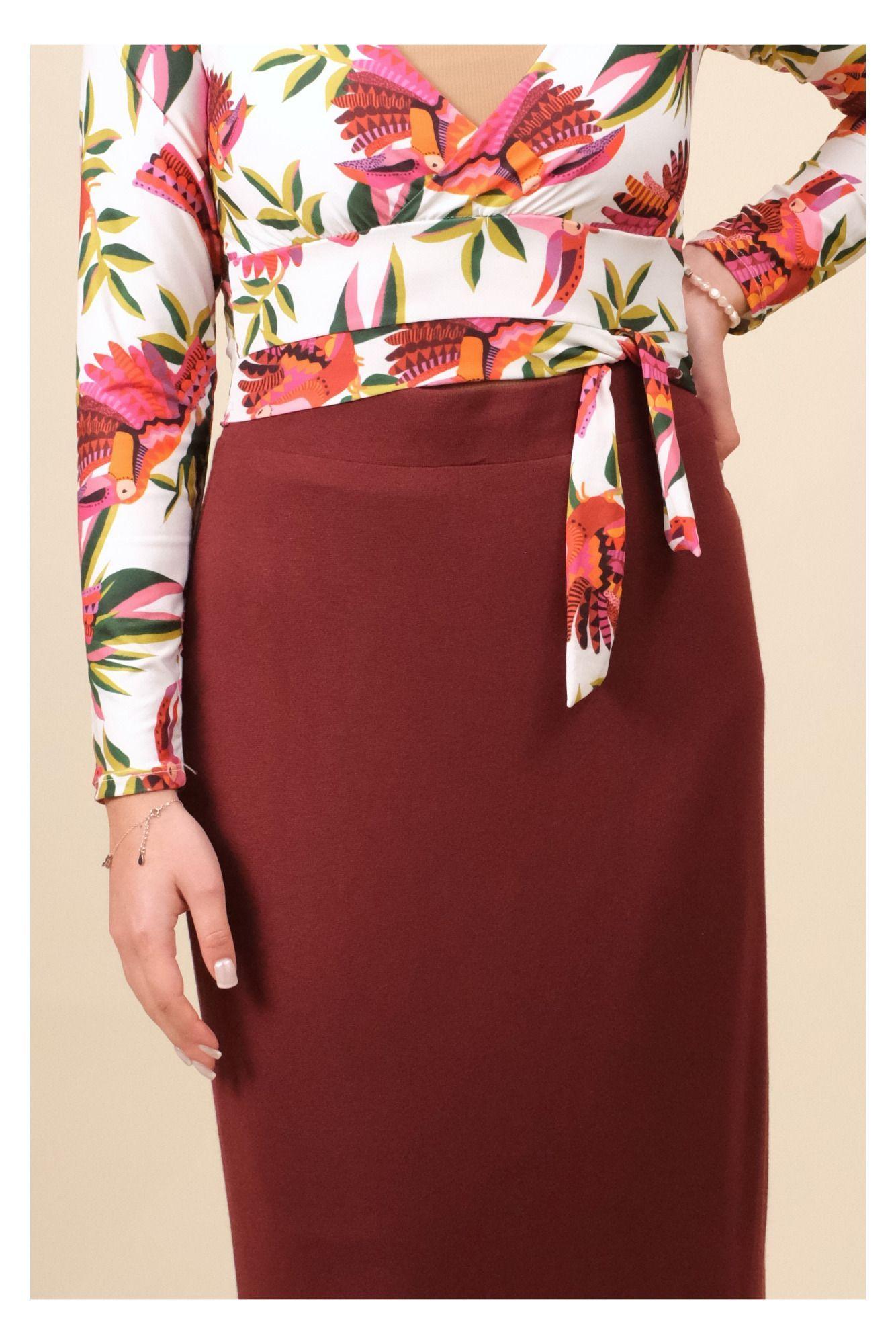 Falda Mujer Vino Maxi Crilla ACOCO-5