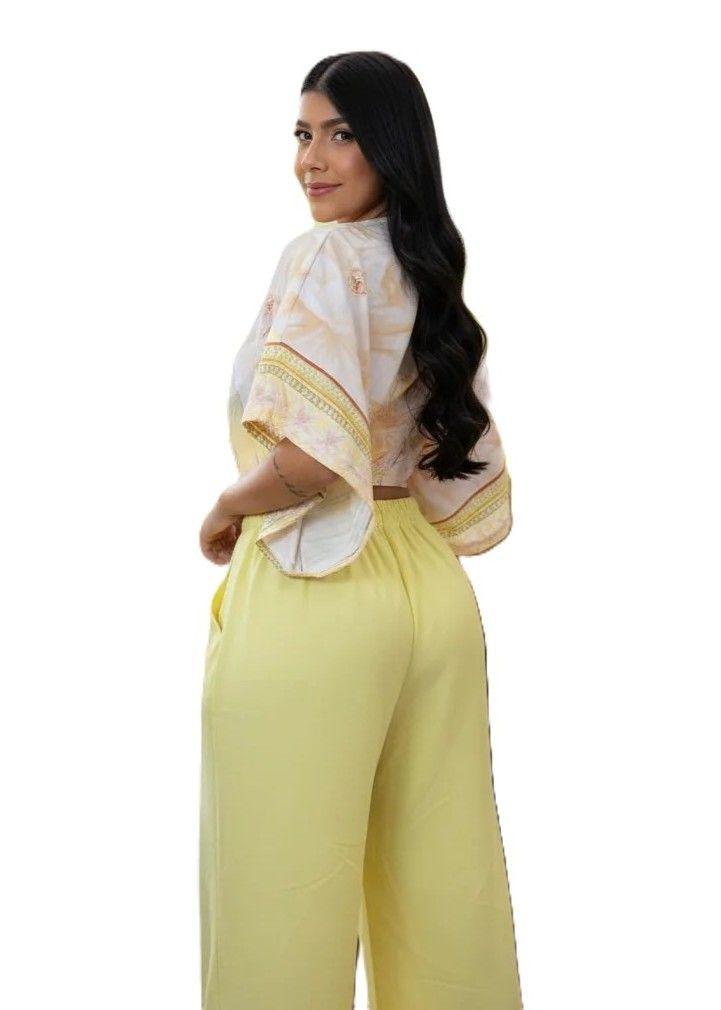Blusa Liz Summer Glow Acoco Mujer Viscosa Escote V-1