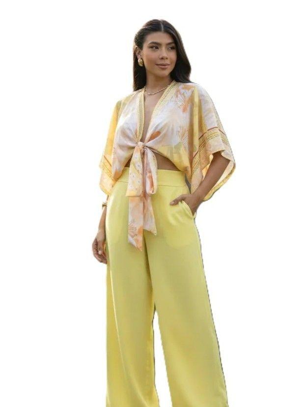 Blusa Liz Summer Glow Acoco Mujer Viscosa Escote V-2