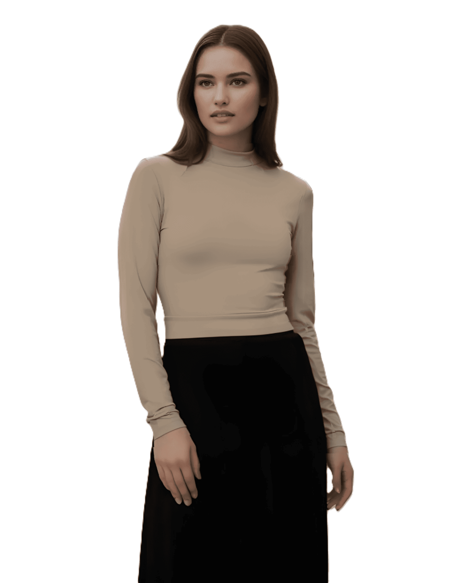 Crop Top Beatle Mujer Manga Larga-0
