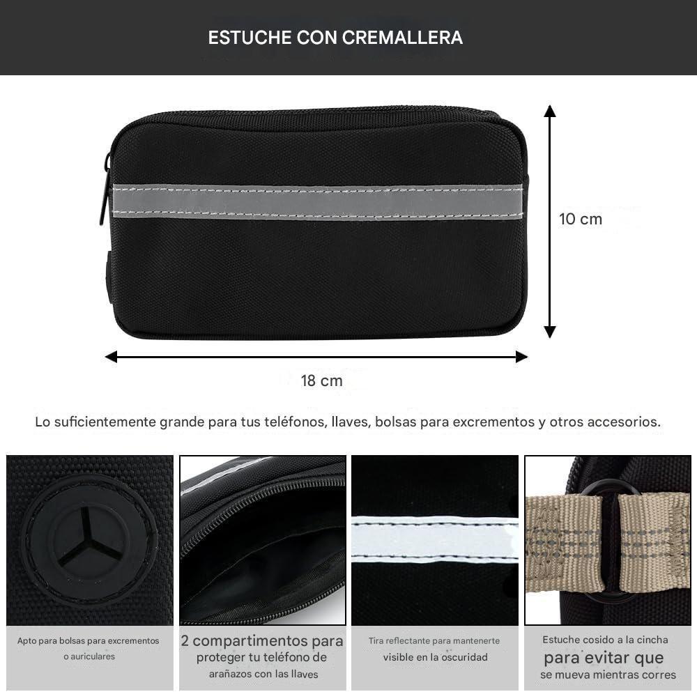 Correa Perro Mascotas Manos Libres Multifuncional Resistente Paseo Larga Reforzada Anti Tirones-5