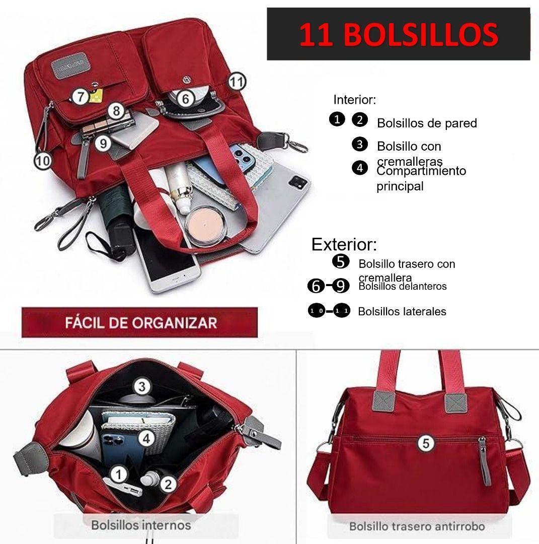 Bolso Mujer Verano Tote Bag Gimnasio Playa Lona Viaje-2