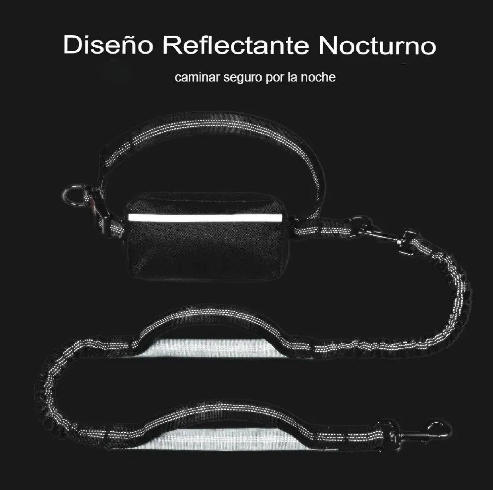 Correa Perro Manos Libres Anti Tirones Larga Reforzada Resistente Paseo Mascotas Multifuncional-8