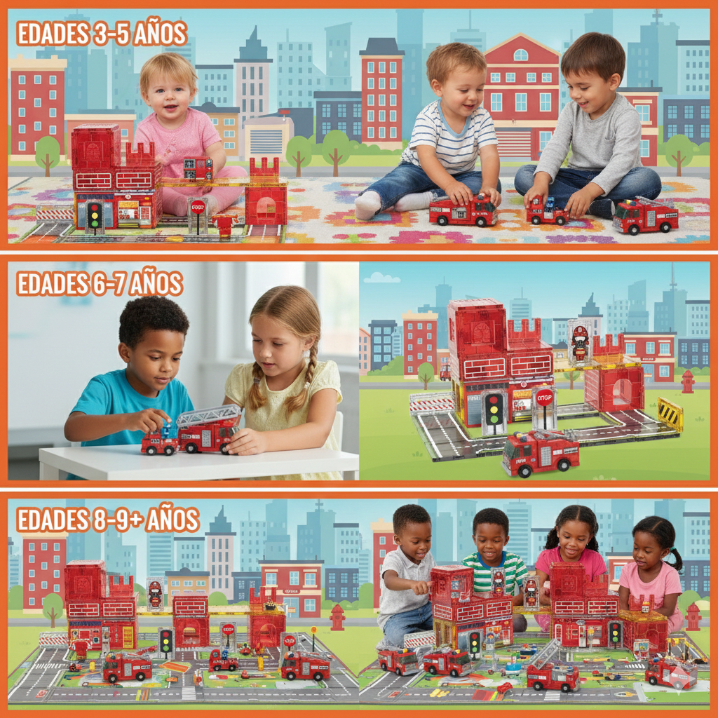 Juguetes Magneticos Bloques Construccion Ninos Imanes-4