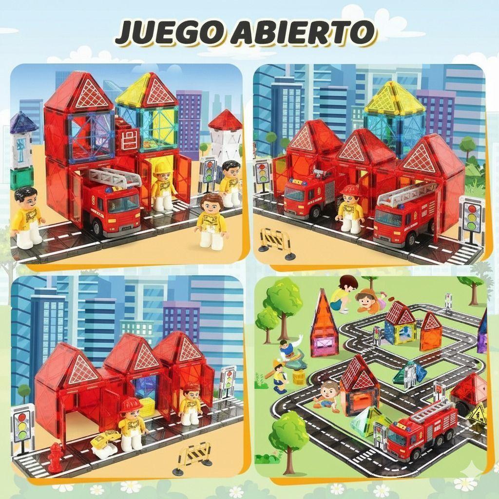 Juguetes Magneticos Bloques Construccion Ninos Imanes-5