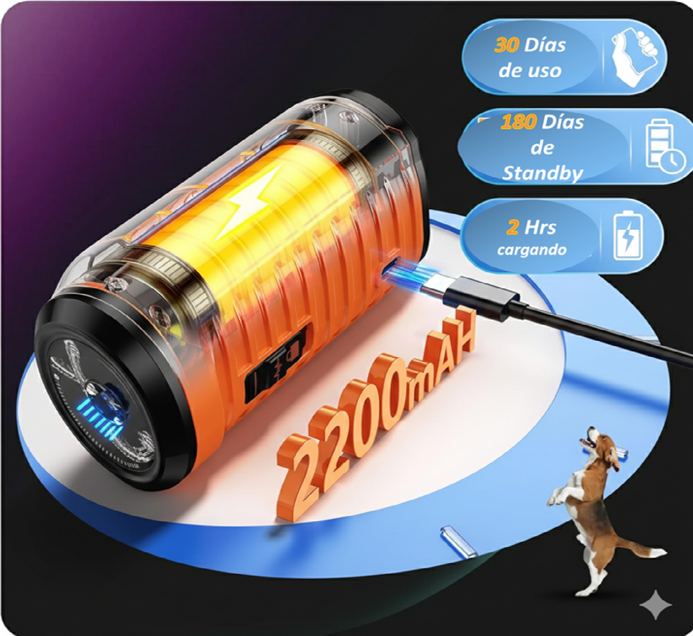 Repelente Perros Adiestrador Entrenamiento Espanta Ahuyentador Ultrasonico Gatos-5