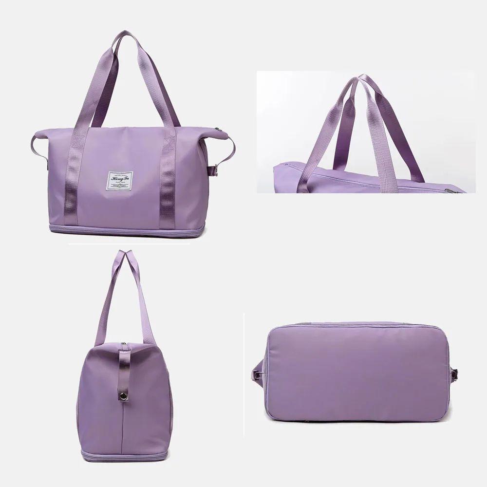 Bolso Mujer Deportivo Cartera Viaje Equipaje Mano Expansible Gym Tote Bag Daily -6