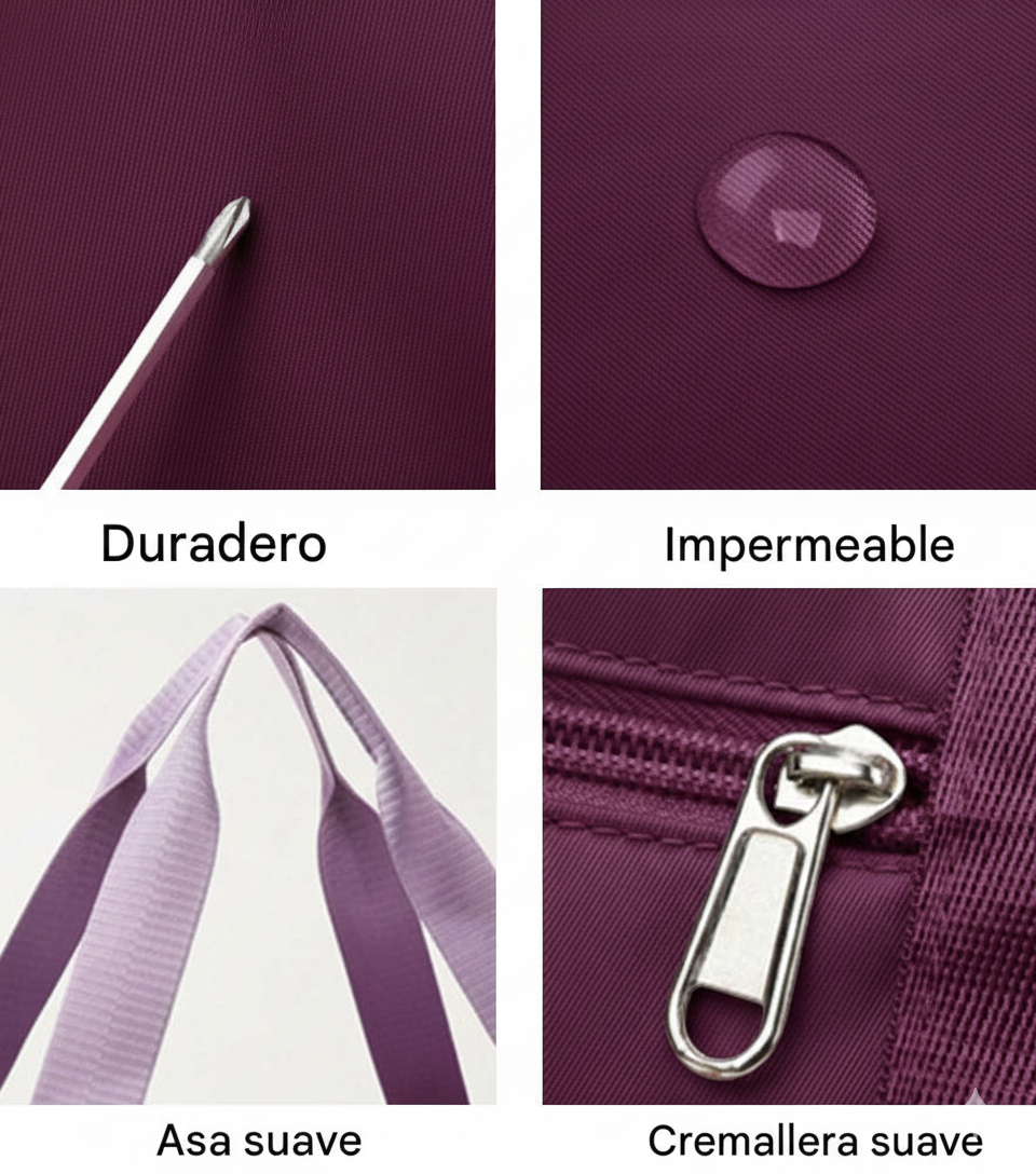 Bolso Mujer Cartera De Viaje Equipaje De Mano Expansible Portatil Impermeable-5