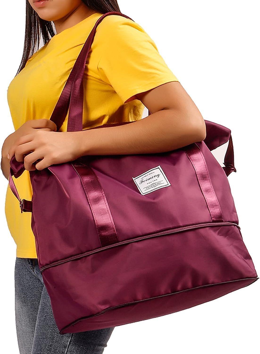 Bolso Mujer Cartera De Viaje Equipaje De Mano Expansible Portatil Impermeable-8