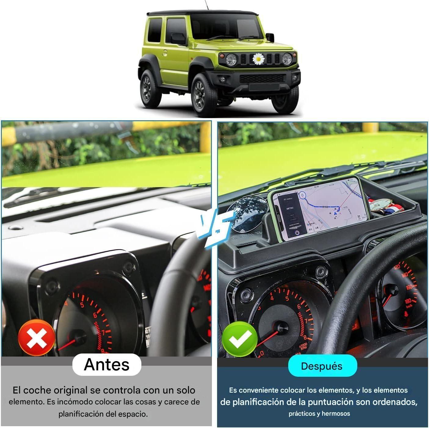 Porta Vaso Auto Organizador Aceesorios Multifuncional Suzuki Jimny Automatico Cafe Moneda Billertera-8